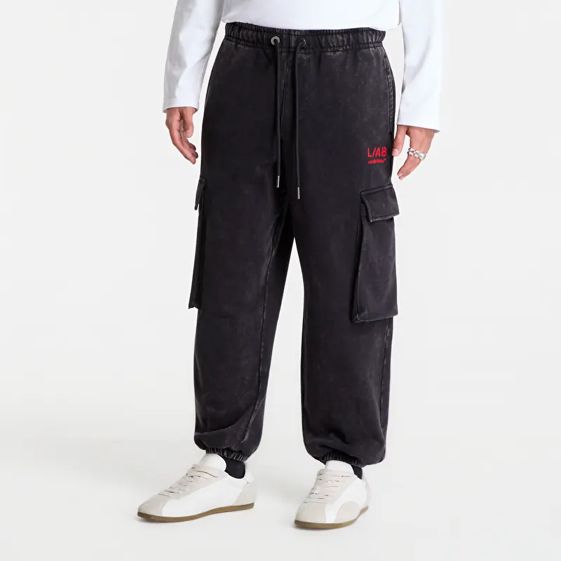 Spodnie dresowe L/AB c/o Off-White™ Off Active Washed Cargo Jogger Black