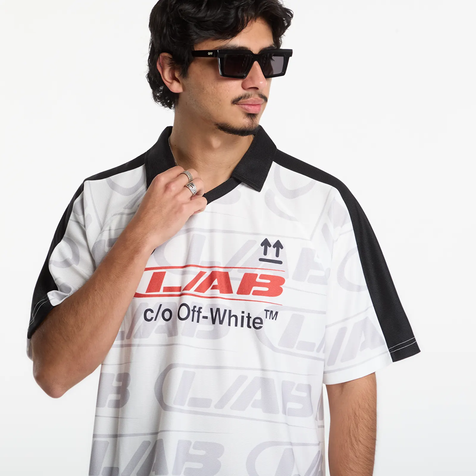 Maillots pour hommes L/AB c/o Off-White™ Off Active Jersey White