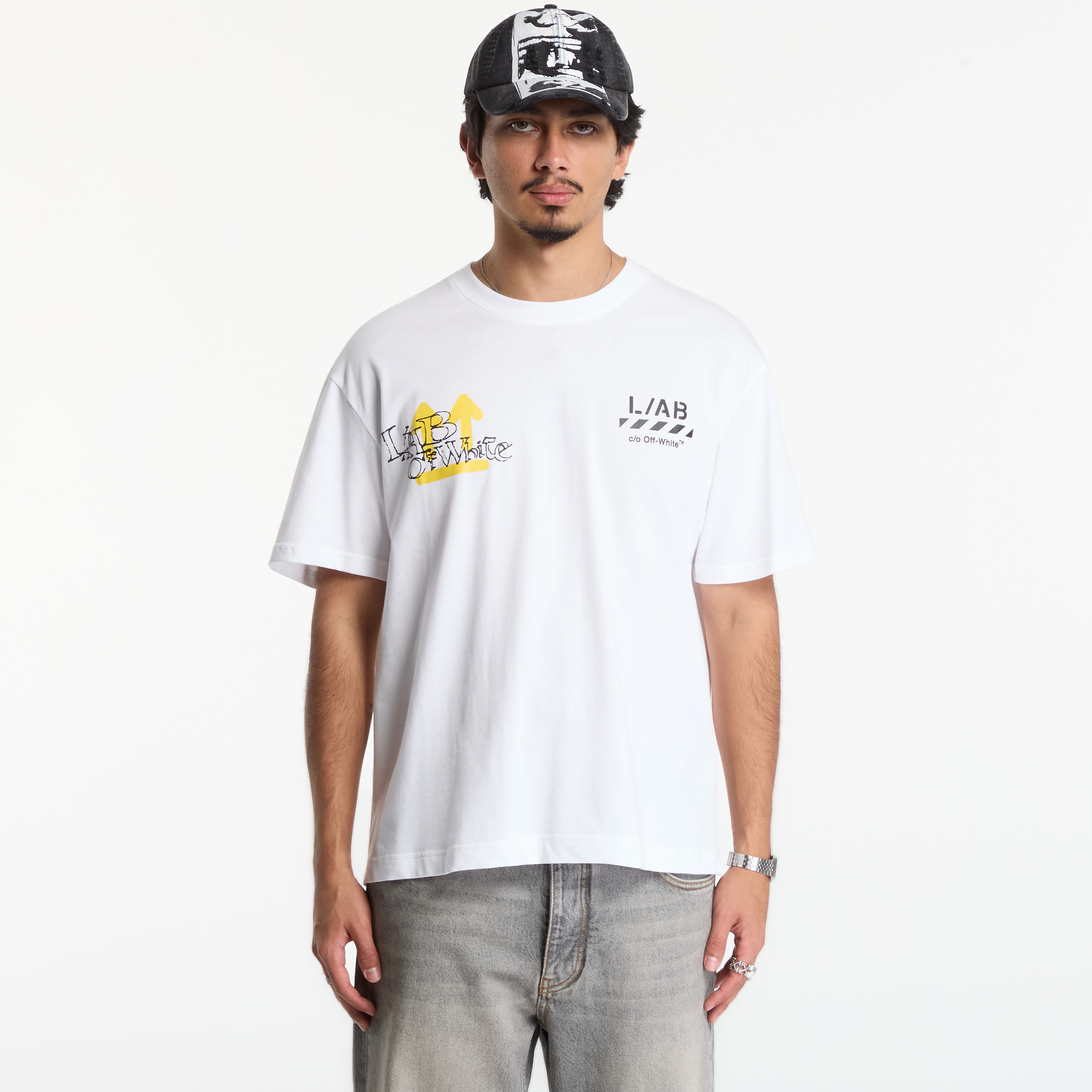 Тениска L/AB c/o Off-White™ Off Active S/S Tee White M