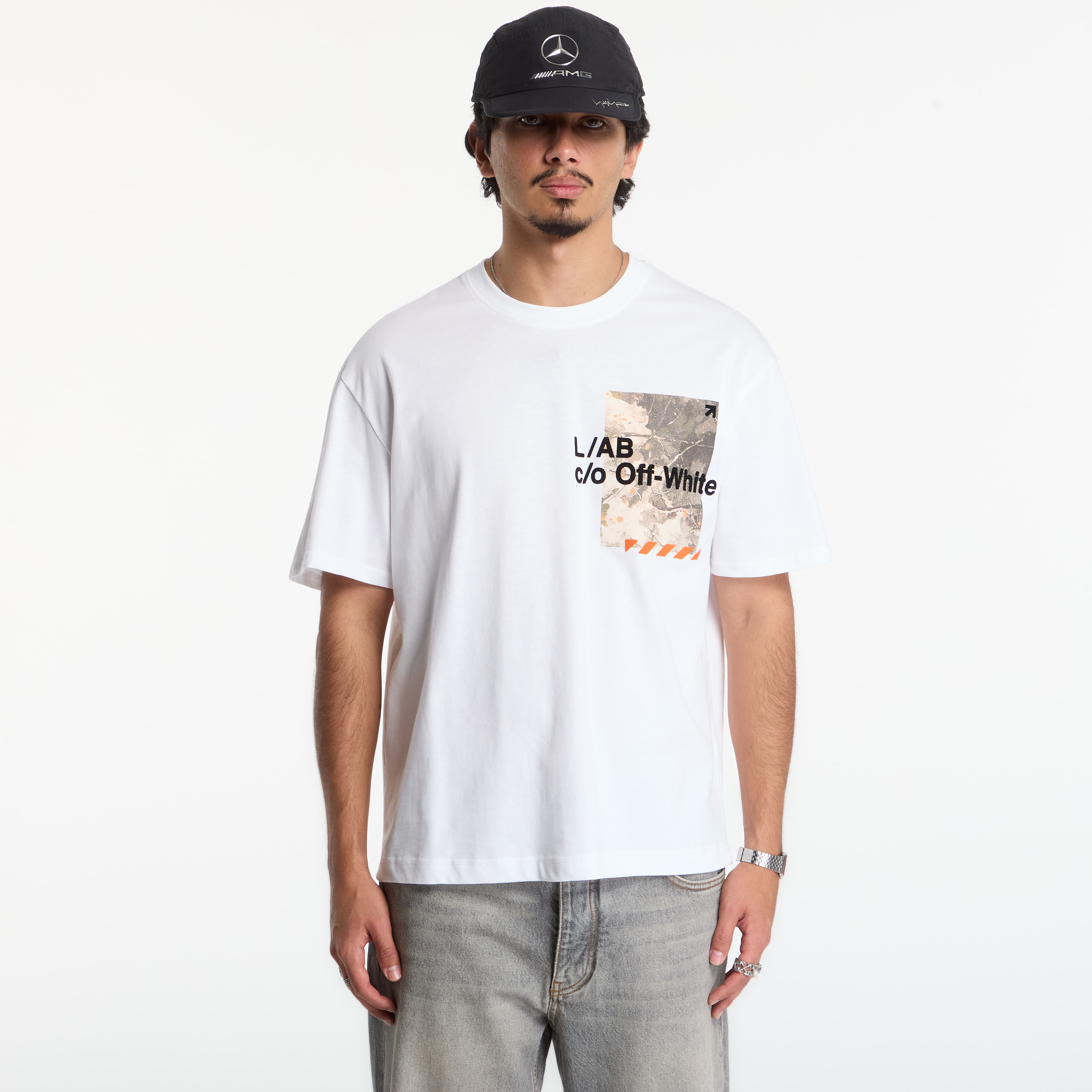 Тениска L/AB c/o Off-White™ Camo S/S Tee White XL