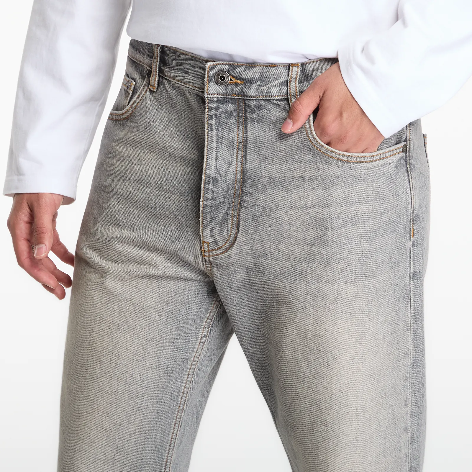 Jeans Off-White Half Arrow Diag Slim Relax Jeans Sun Faded Grey