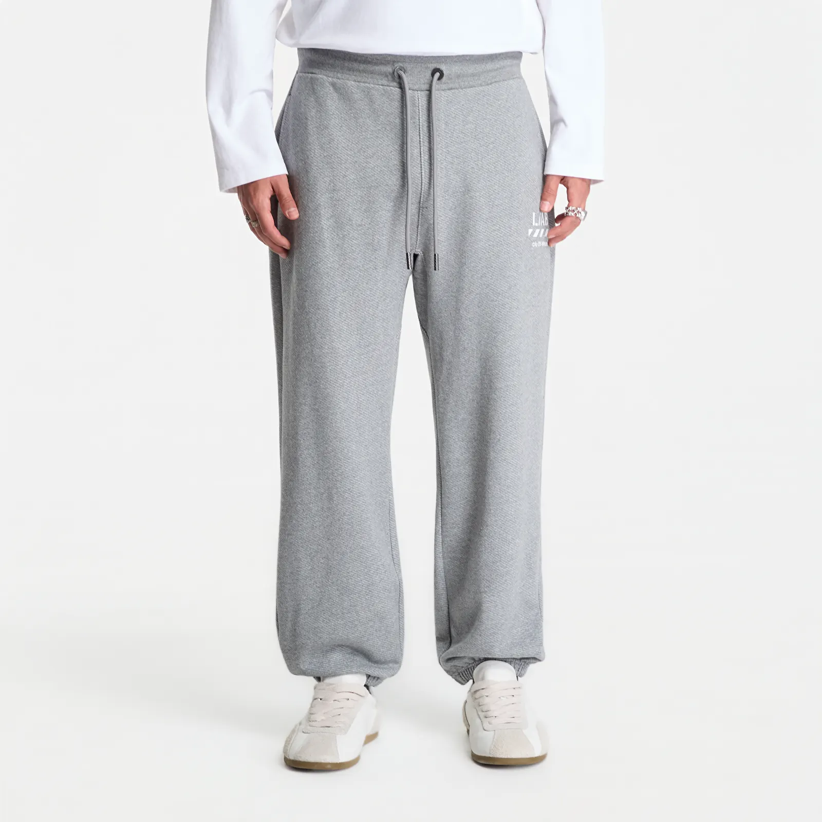 Miesten collegehousut L/AB c/o Off-White™ Diag Jogger Pants Heather Grey