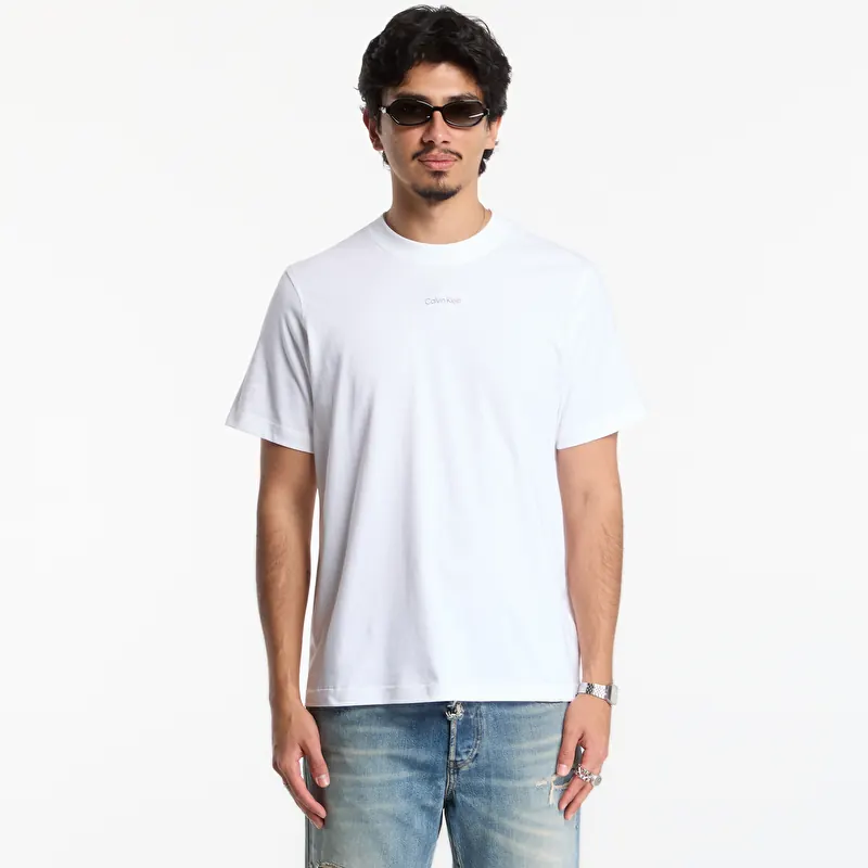T-särk Calvin Klein Jeans Ss Easy 20s Retro Ca Bright White