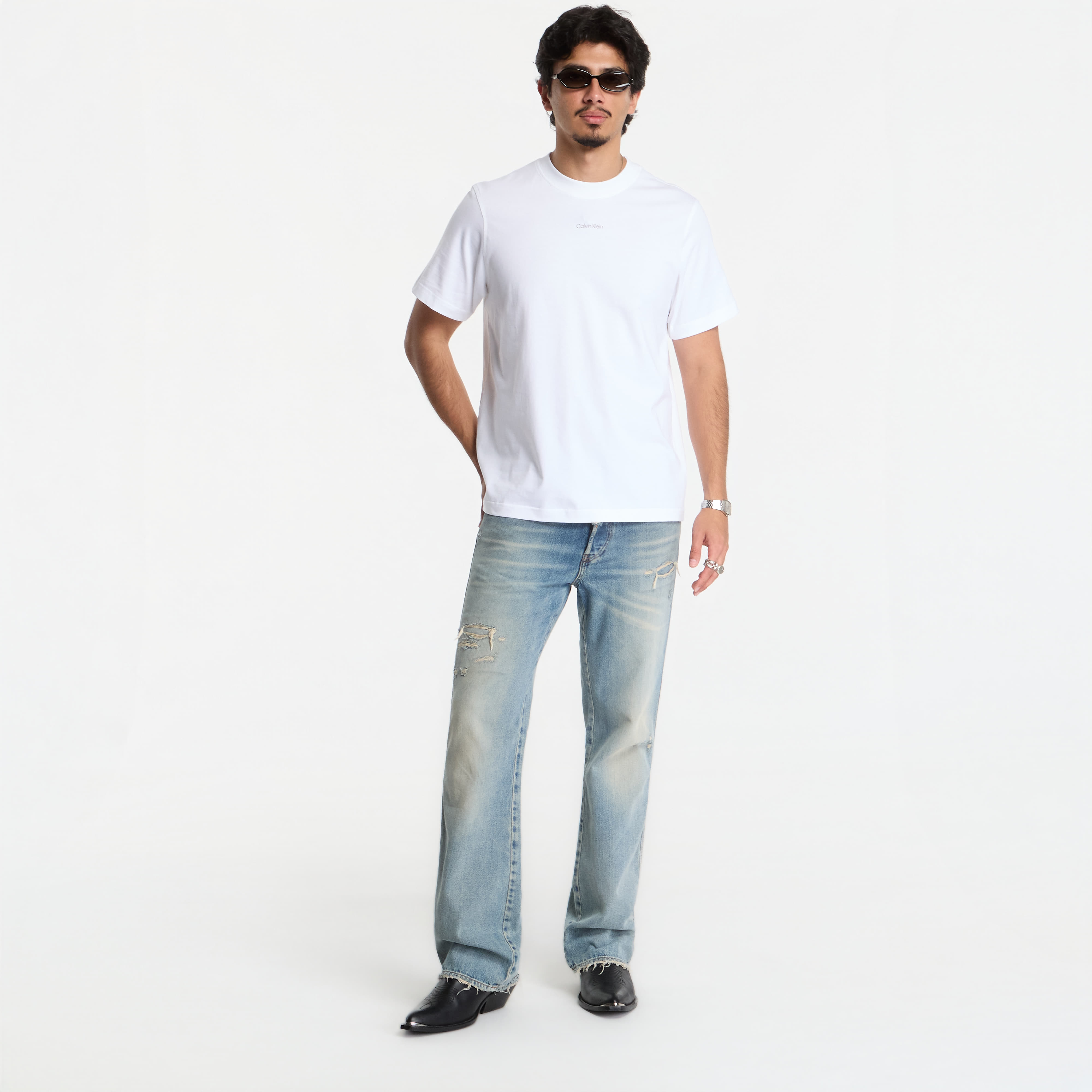 T shirt Calvin Klein Jeans Ss Easy 20s Retro Ca Bright - vue 3