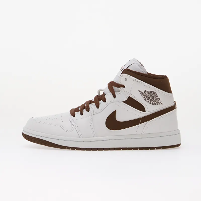 Air Jordan 1 Mid White/ Cacao Wow-Cacao Wow