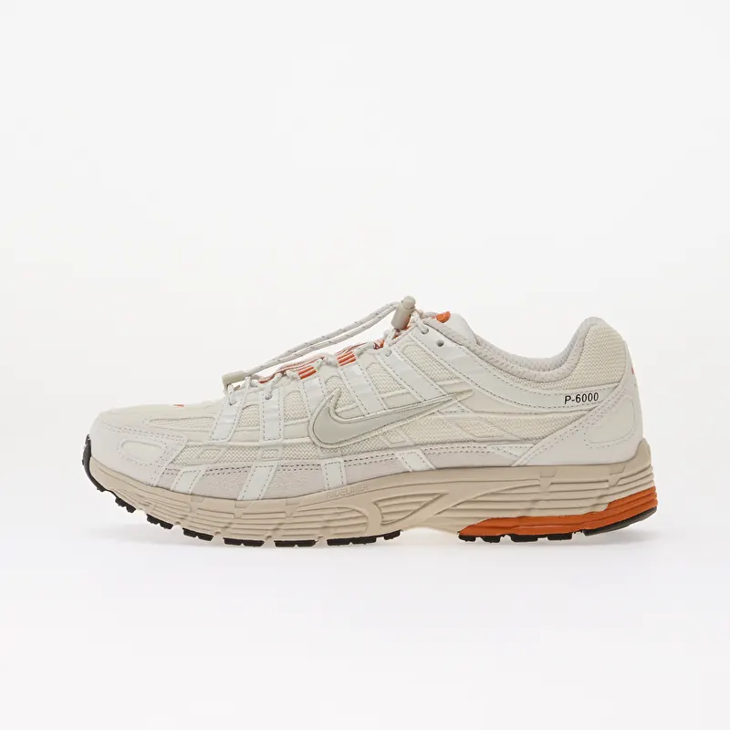 Nike P-6000 Summit White/ Light Bone-Campfire Orange