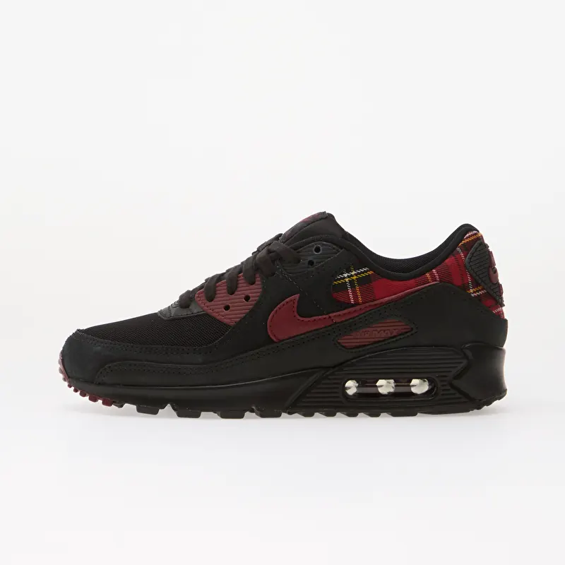 Nike Air Max 90 "Plaid" Black/ Team Red-Tough Red-Yellow Ochre