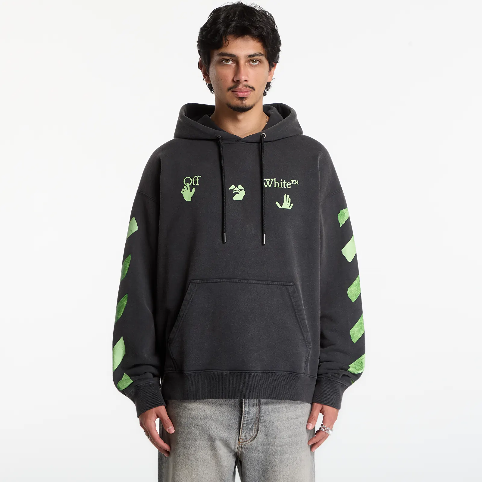 Регланы и толстовки Off-White Bacco Arrow Skate Hoodie UNISEX Garment Dyed + Fad