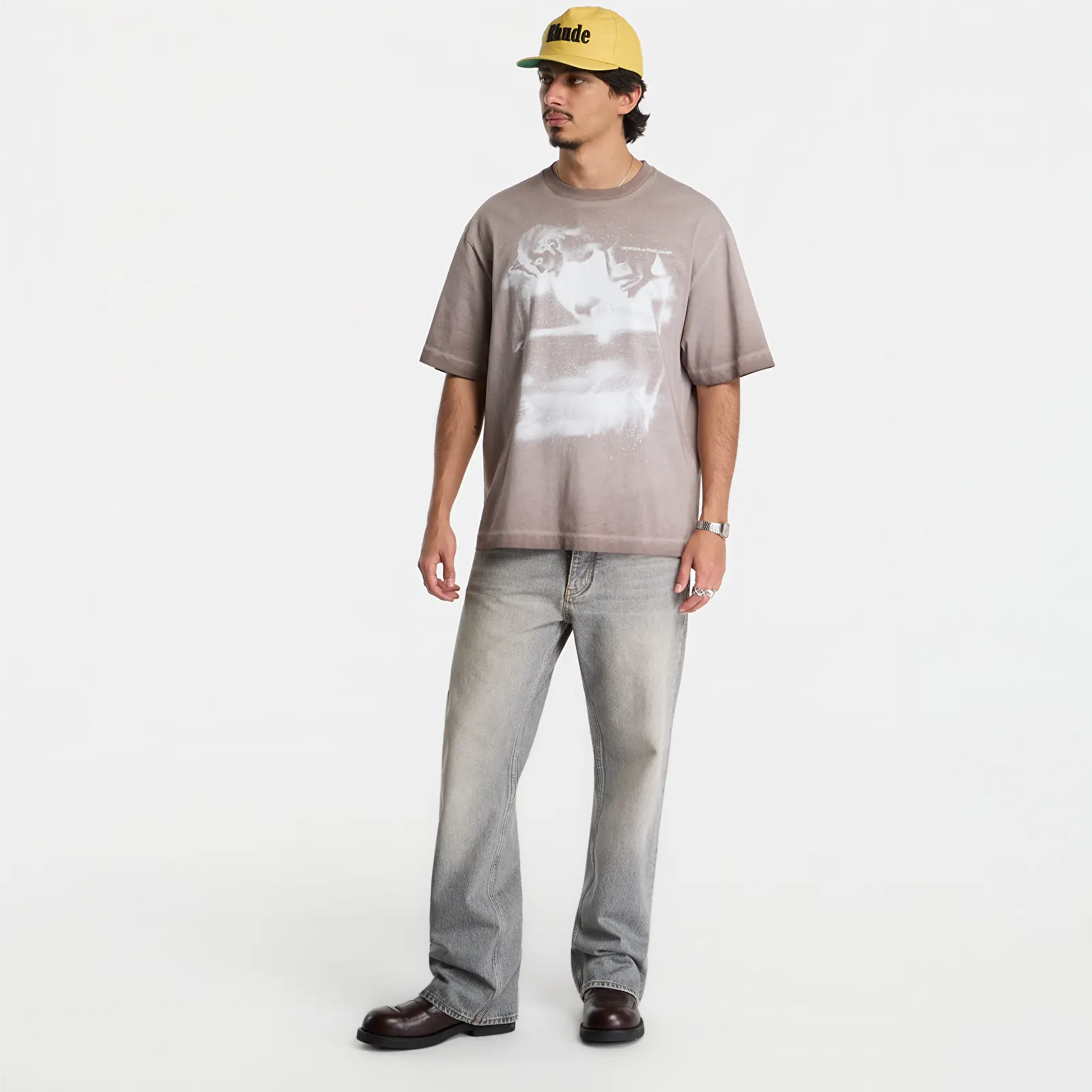 T-shirts Off-White Dreaming Narciso Skate S/S Tee UNISEX Cloud French Roast