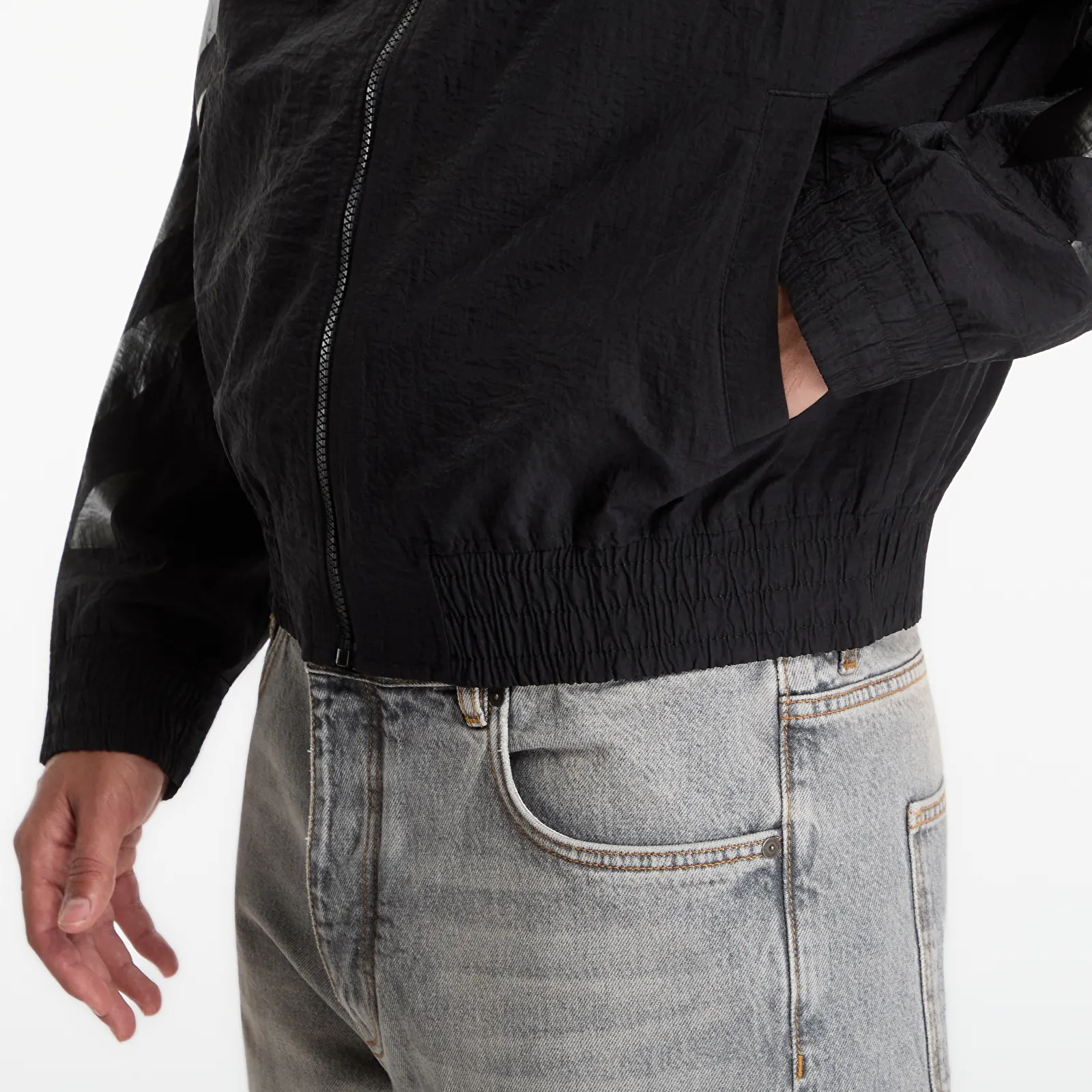 Coach Jackets Off-White Glossy Arrow Nylon Relax Tracktop UNISEX Black