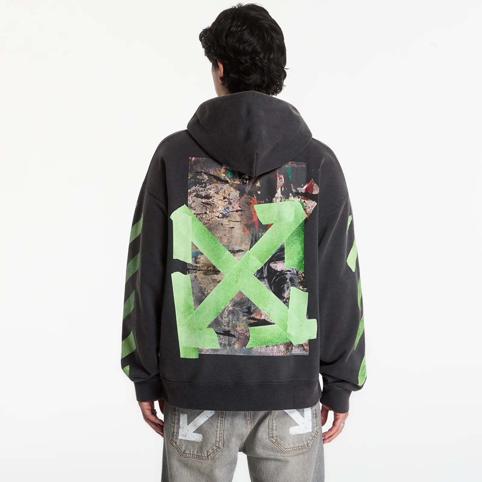 Регланы и толстовки Off-White Bacco Arrow Skate Hoodie UNISEX Garment Dyed + Fad