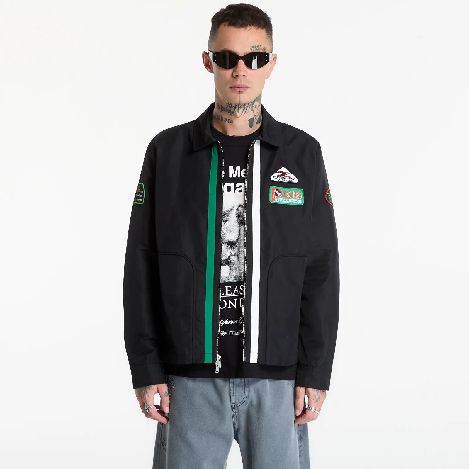 Jackor PLEASURES Records Jacket Black