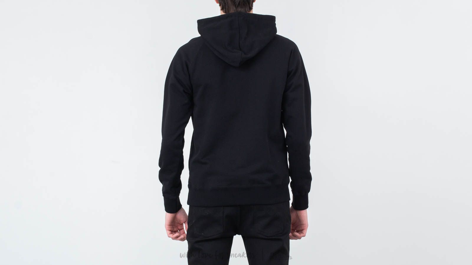 Mikiny WOOD WOOD Fred Pullover Hoodie Black