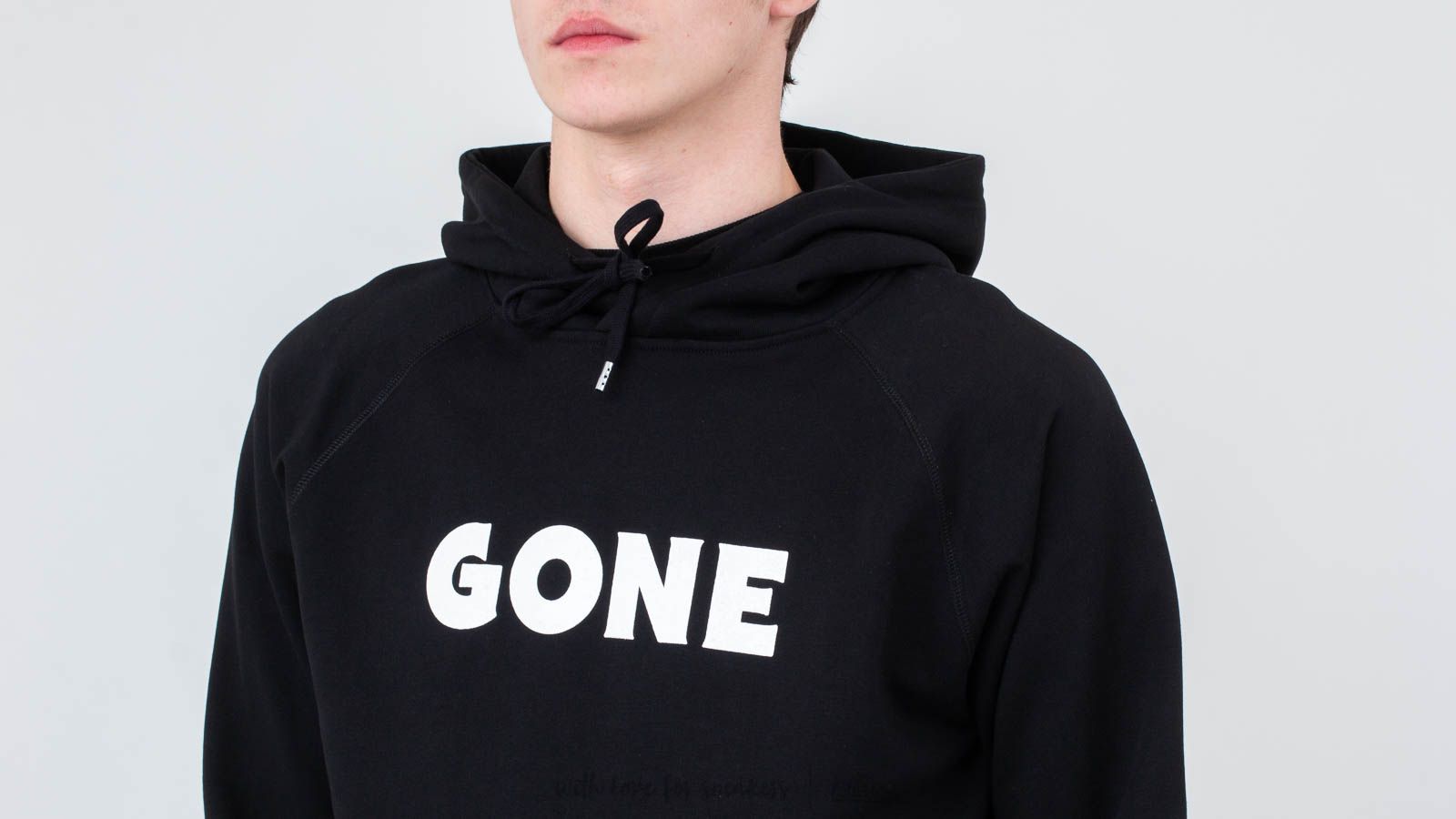 Mikiny WOOD WOOD Fred Pullover Hoodie Black