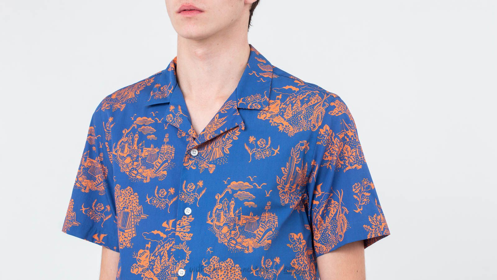 Ризи WOOD WOOD Brandon Shirt Tourist Blue