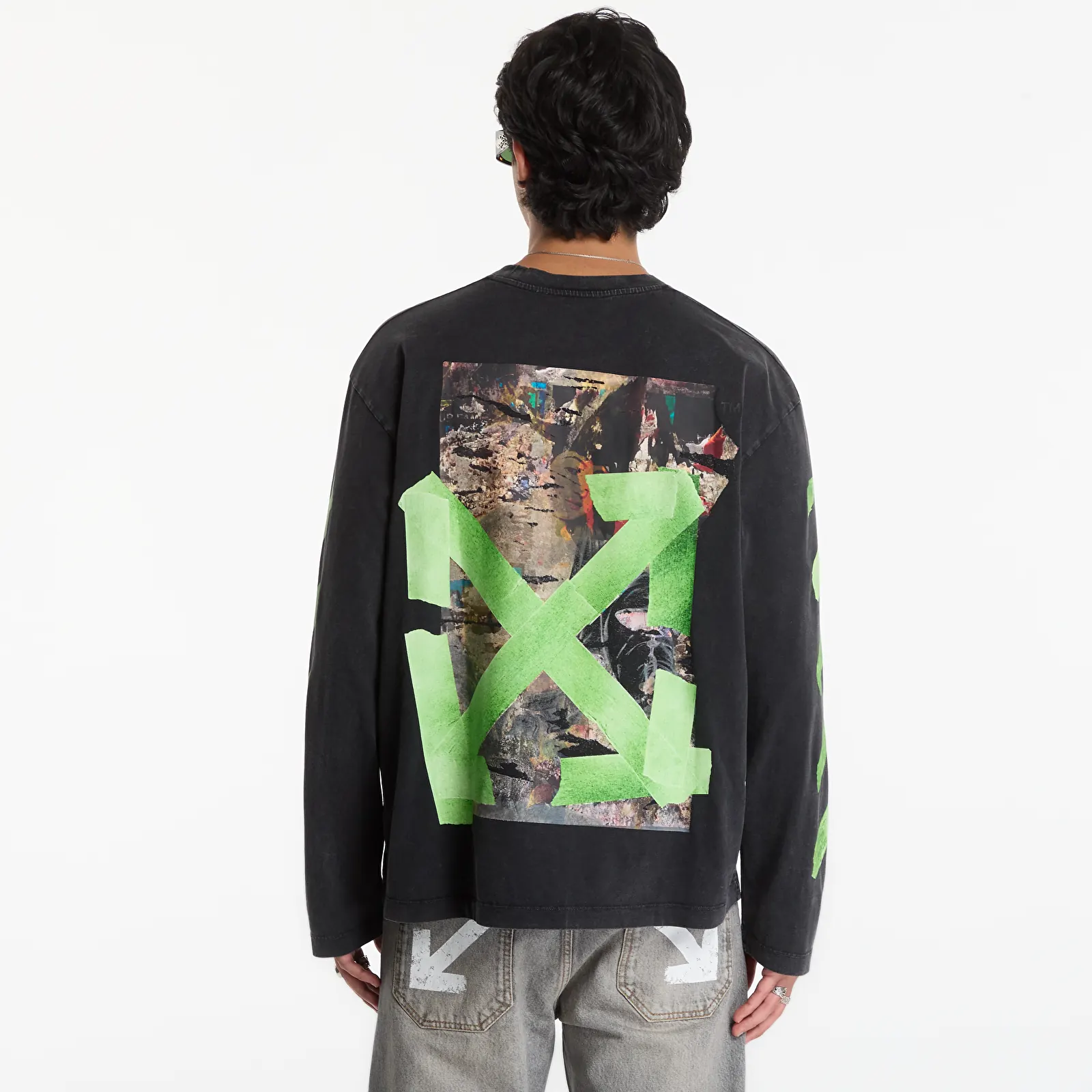 Футболки Off-White Bacco Arrow Skate L/S Tee UNISEX Vintage Black