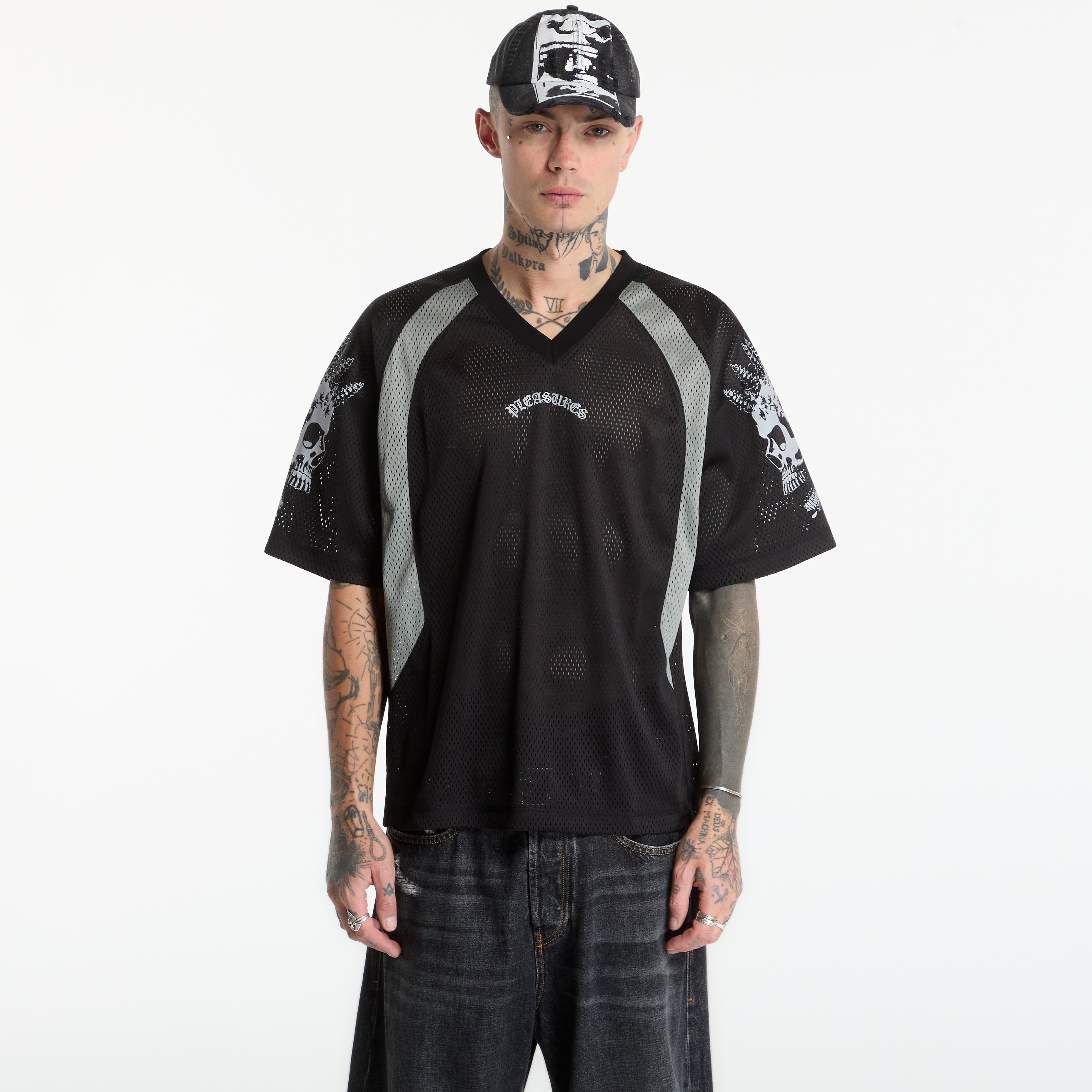 Джърси PLEASURES Screws Football Jersey Black XL