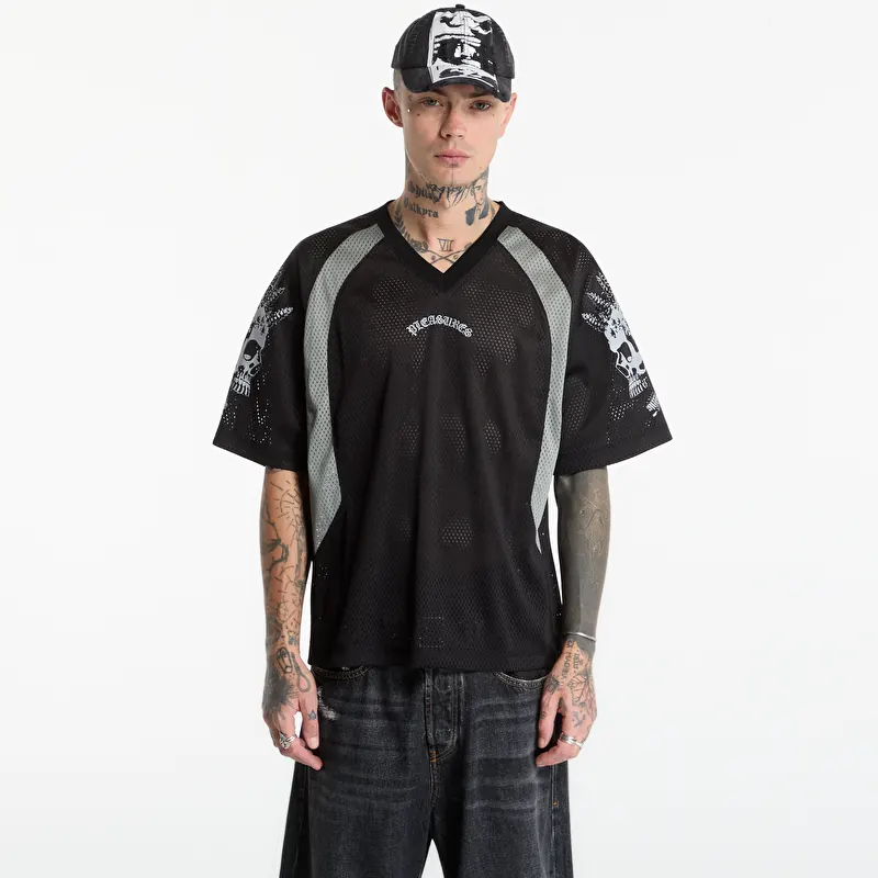 PLEASURES Screws Football Jersey Black