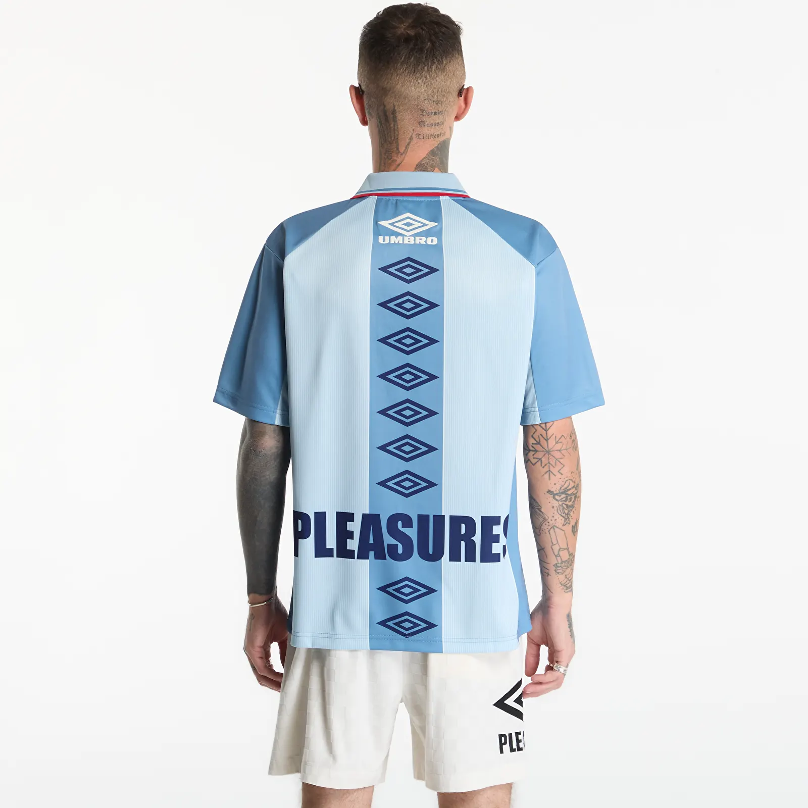 Jerseys PLEASURES x Umbro Two Cats Jersey Blue
