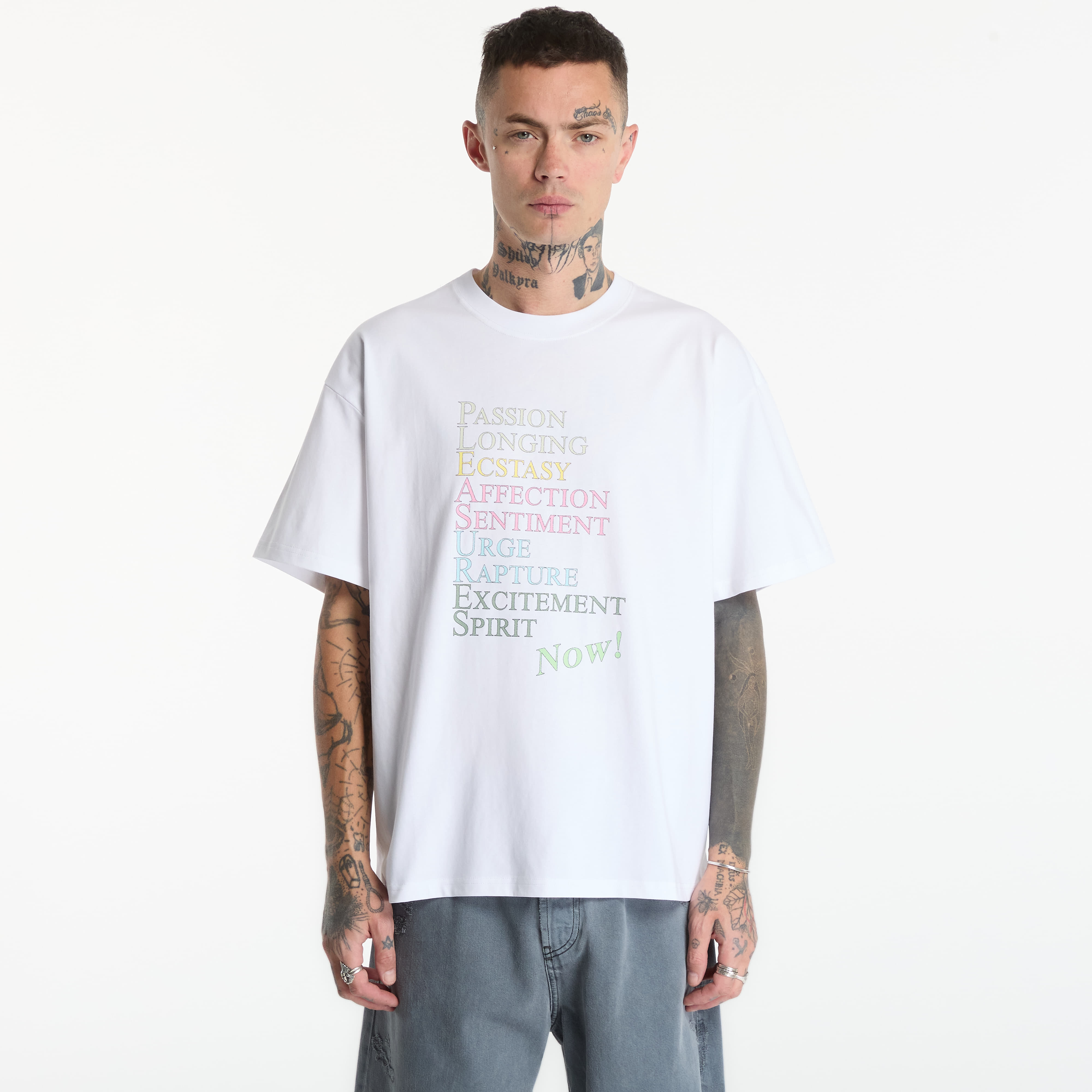 Тениска PLEASURES Thesaurus T-Shirt White M
