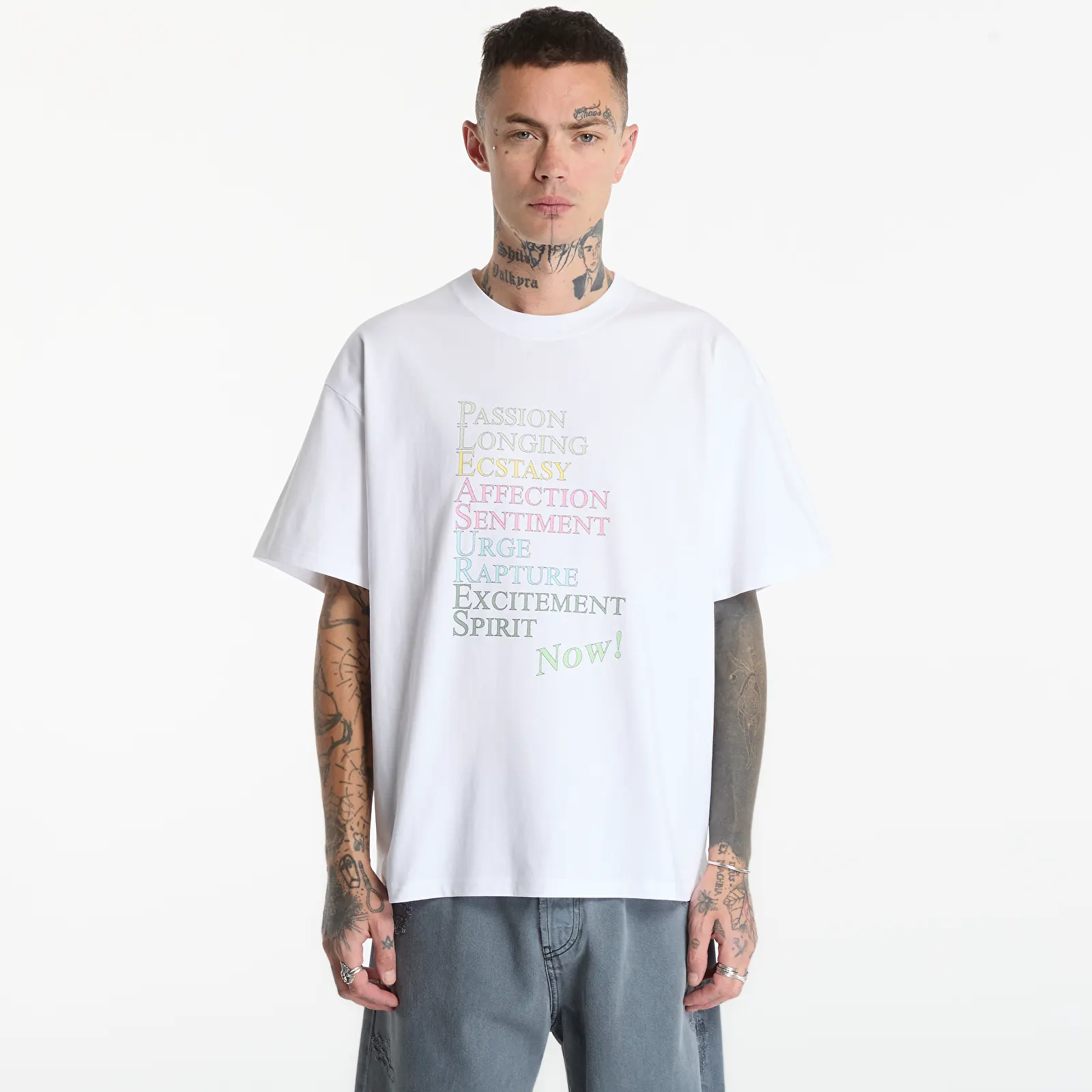 T-shirts  PLEASURES Thesaurus T-Shirt White
