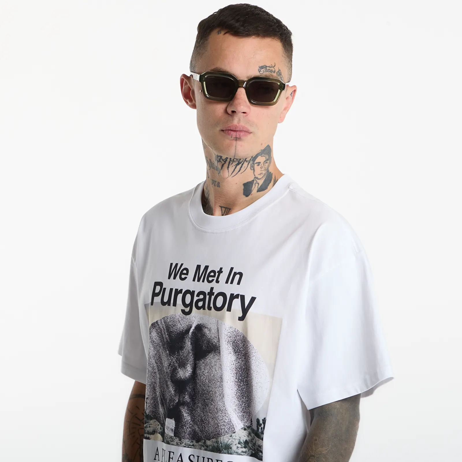 Koszulki PLEASURES Devotion T-Shirt White