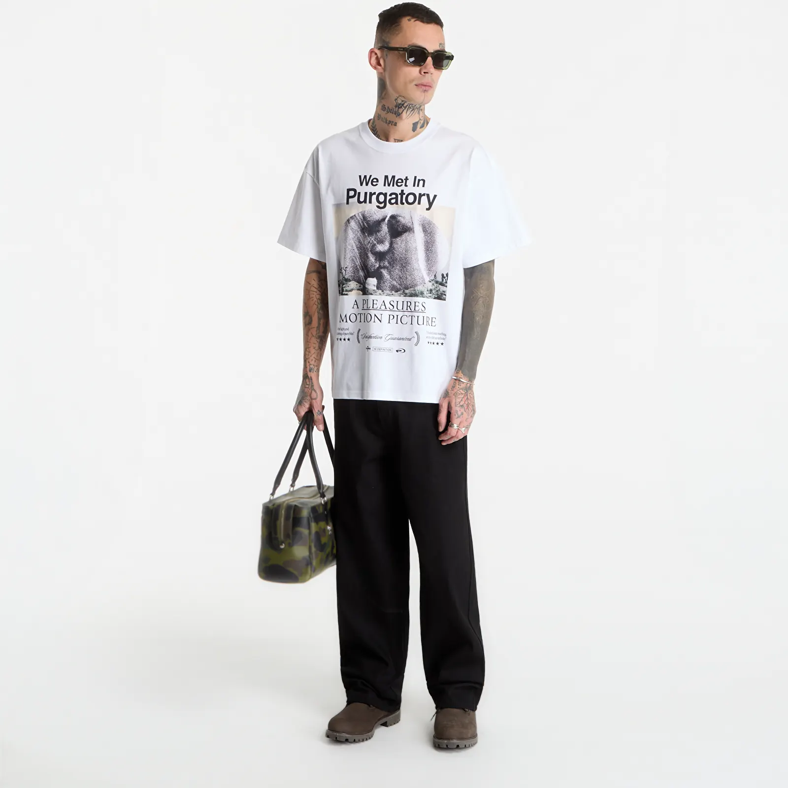 Koszulki PLEASURES Devotion T-Shirt White