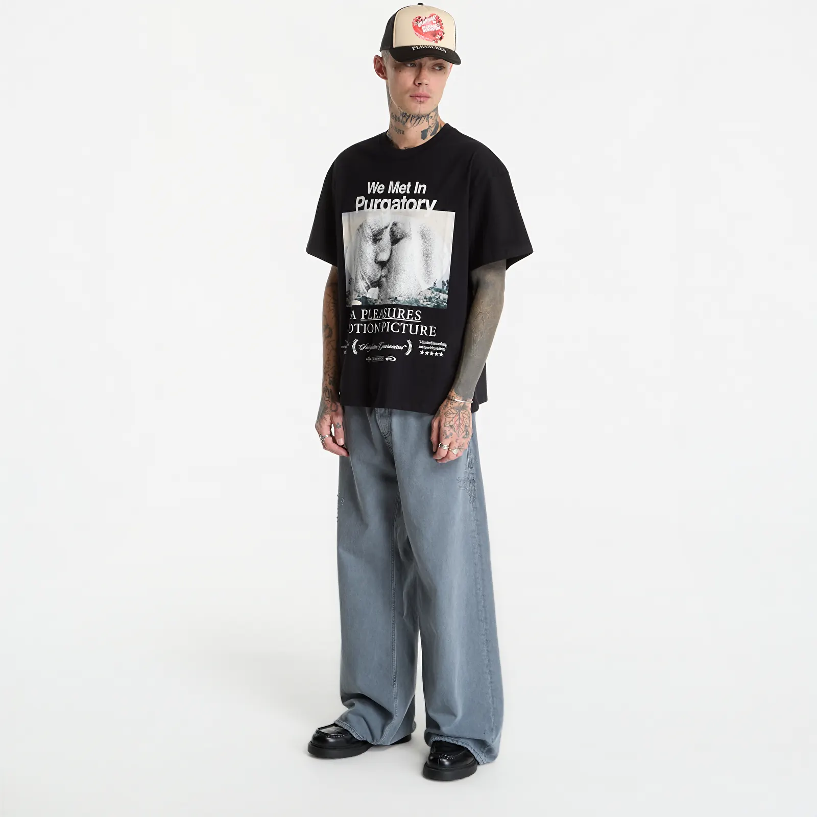 T-shirts PLEASURES Devotion T-Shirt Black