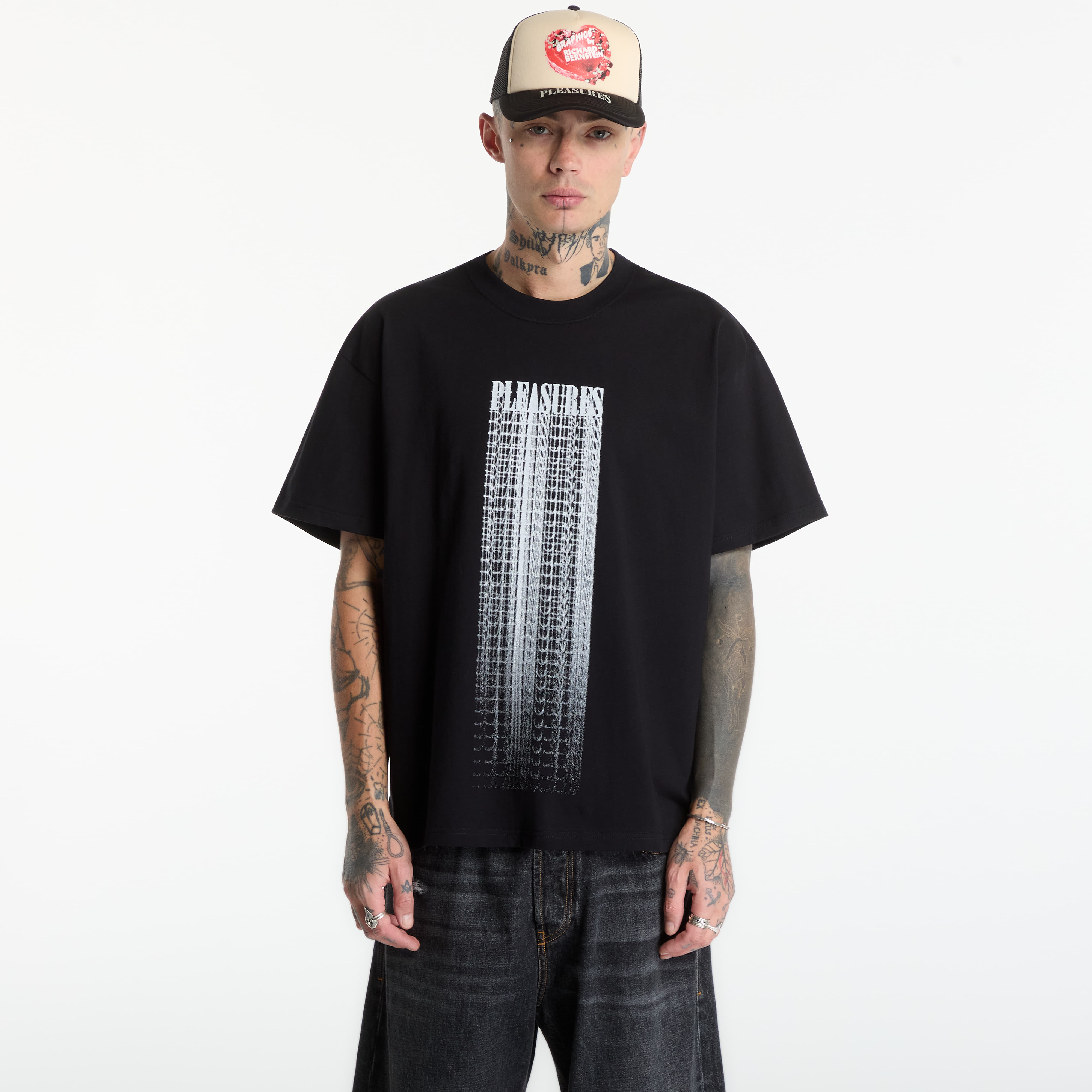 Тениска PLEASURES Blurred T-Shirt Black XXL