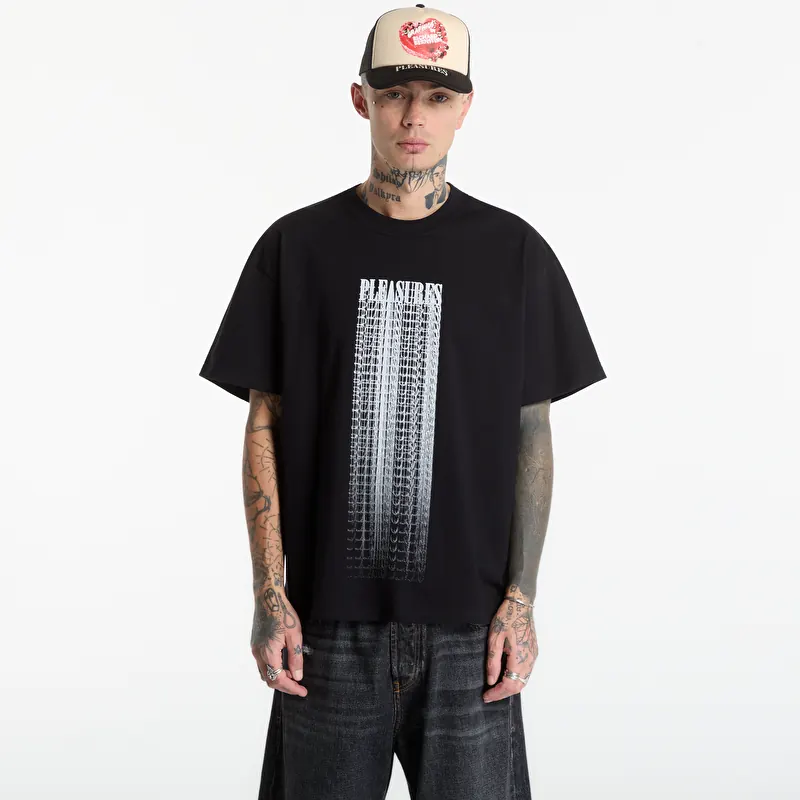 T-Shirt PLEASURES Blurred T-Shirt Black