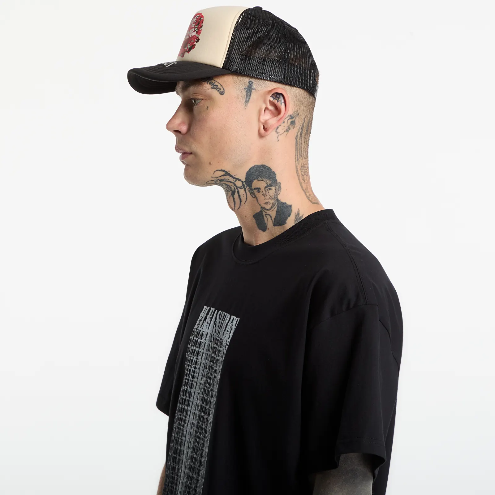 T-shirts PLEASURES Blurred T-Shirt Black