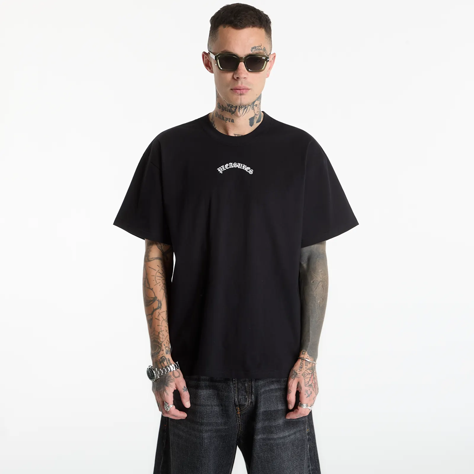 Majice i košulje PLEASURES Athor T-Shirt Black