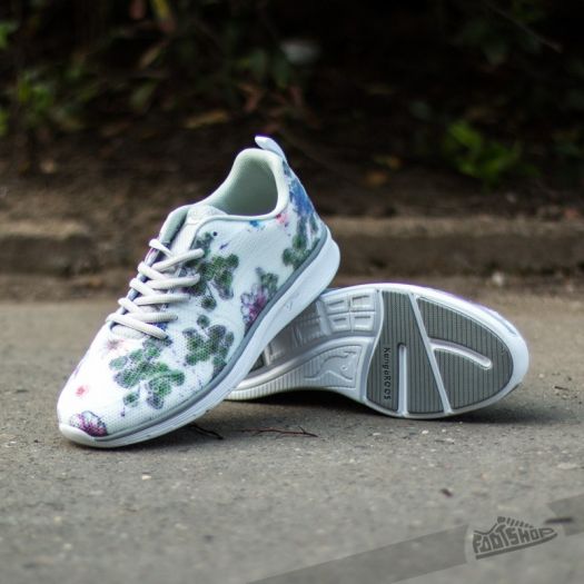 Buty damskie KangaROOS K-Light 8003 White Flower Print