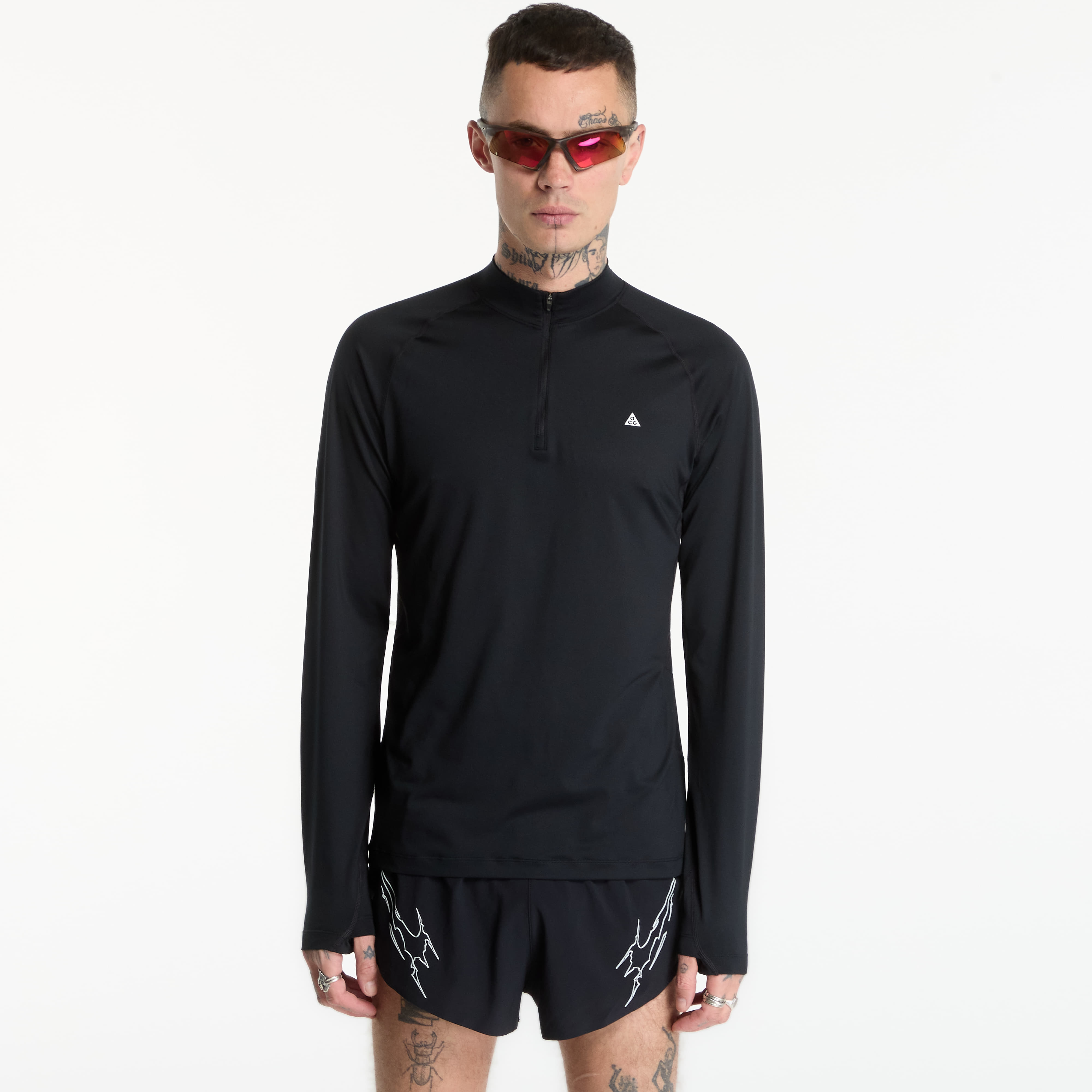 Тениска Nike ACG Wildsee Dri-FIT 1/4-Zip Long-Sleeve Hiking Top Black/ Summit White L