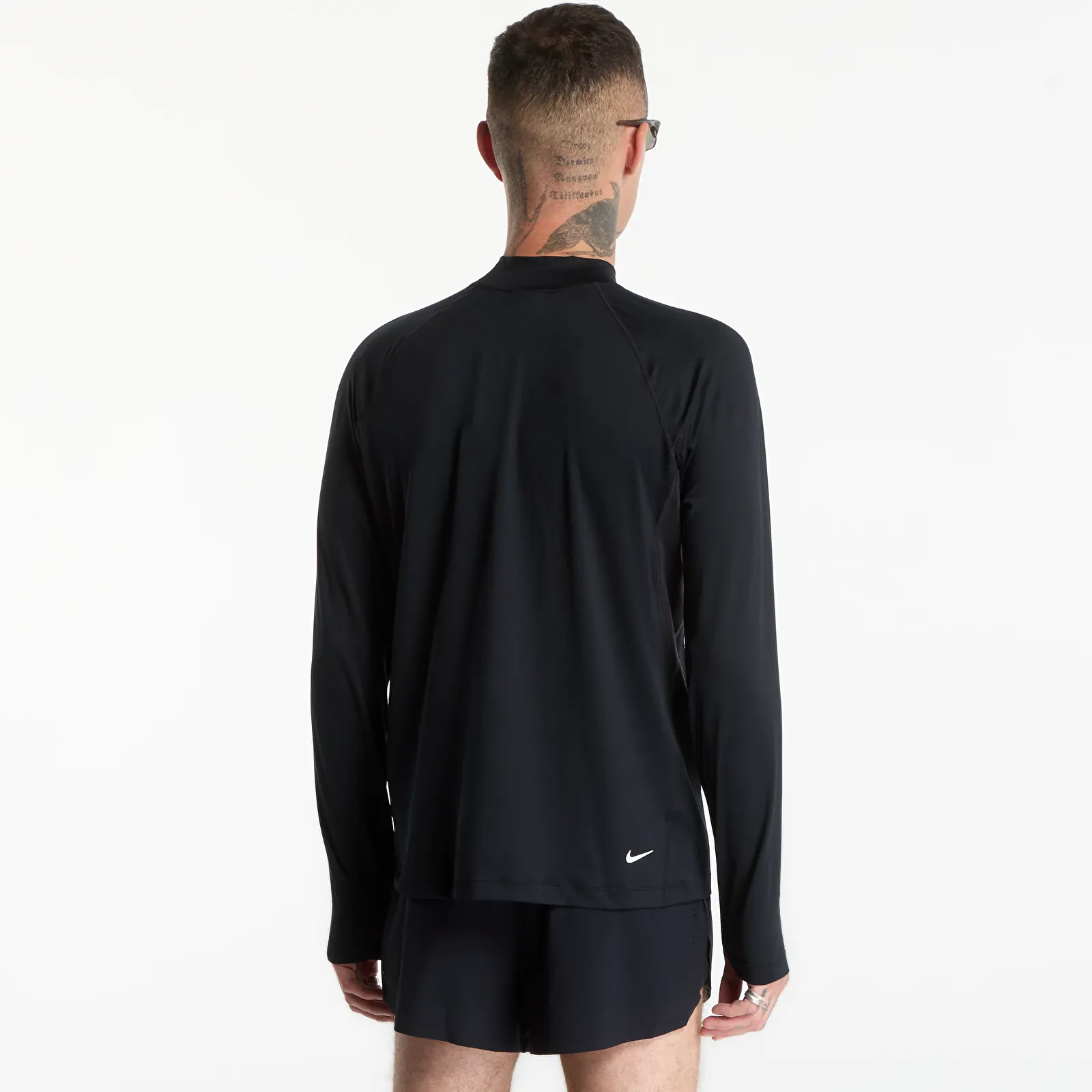 T-krekli Nike ACG Wildsee Dri-FIT 1/4-Zip Long-Sleeve Hiking Top Black/ Summit White