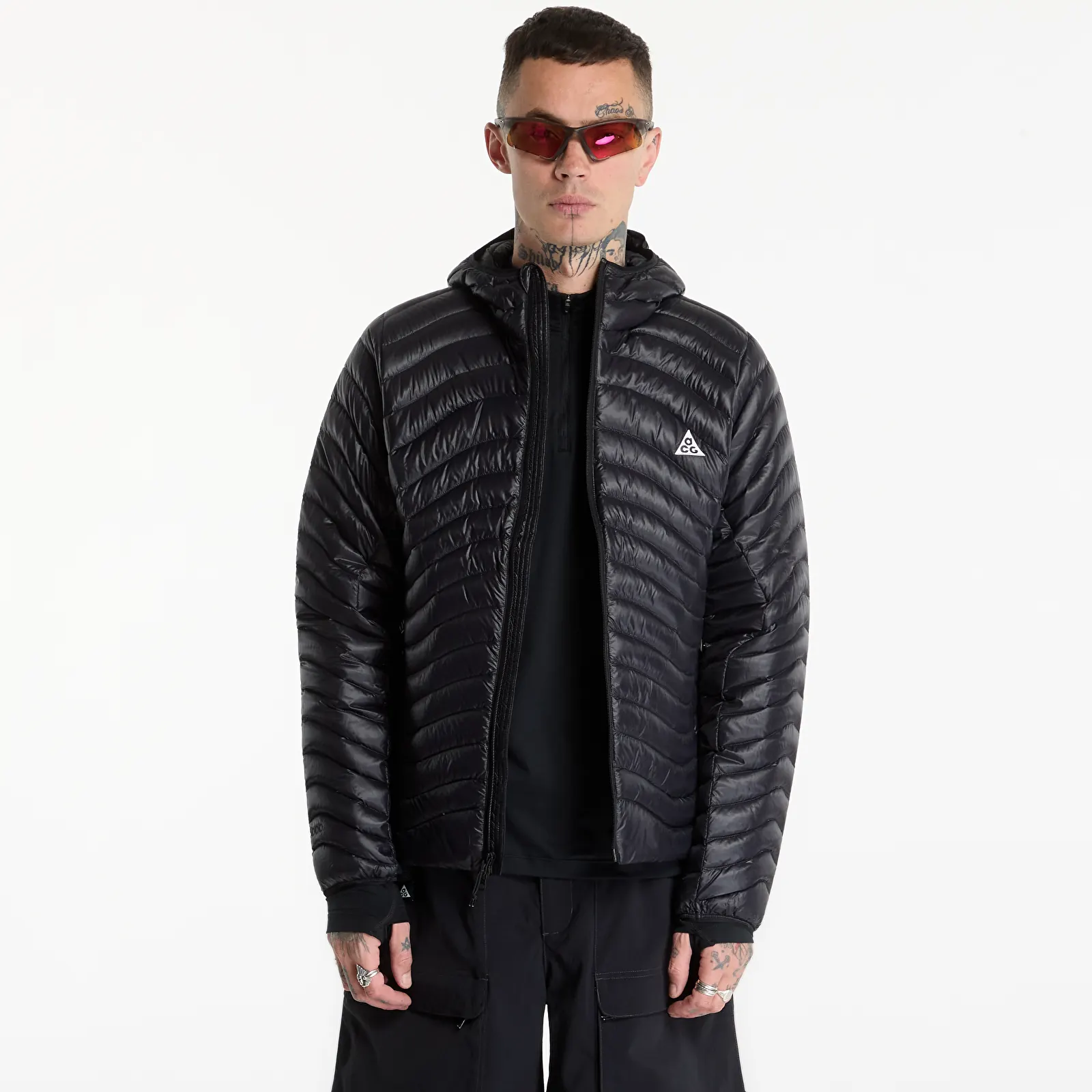 Geci Nike ACG Lava Flow Therma-FIT ADV Ultralight Down Jacket Black/ Black/ Summit White