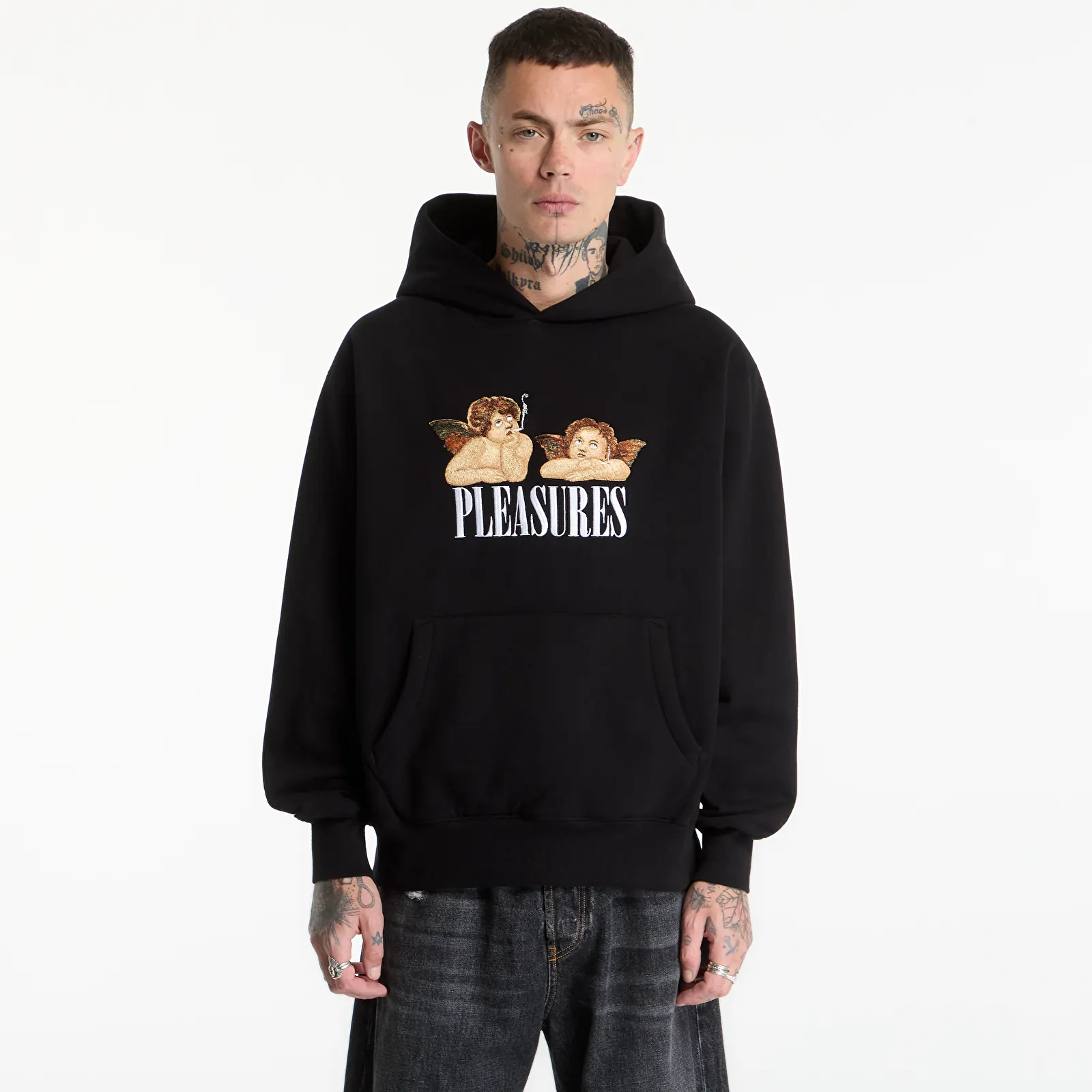 Kapucnis pulóverek és pulcsik PLEASURES Dynamic Hoodie Black