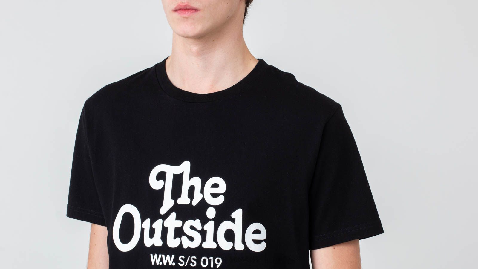 T-shirts WOOD WOOD The Outside Tee Black