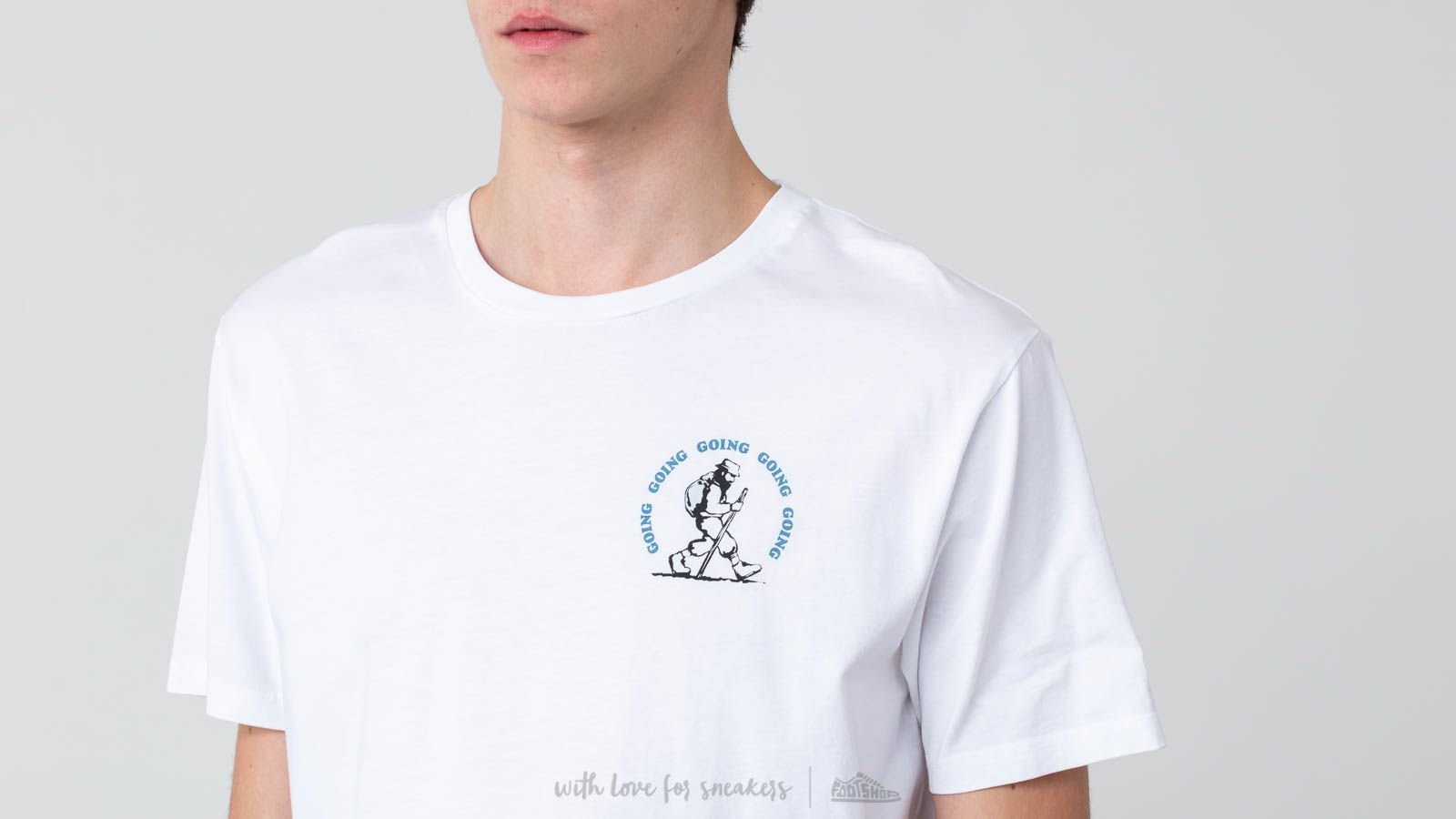Tričká WOOD WOOD Gone Hiking Tee Bright White