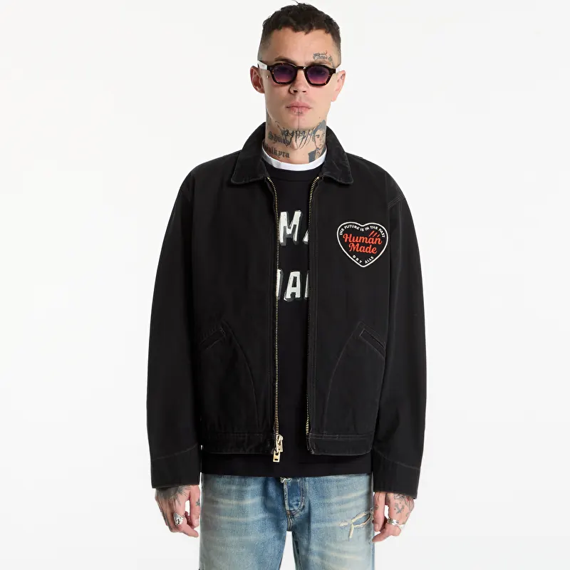 Human Made Zip-Up Work Jacket UNISEX Black