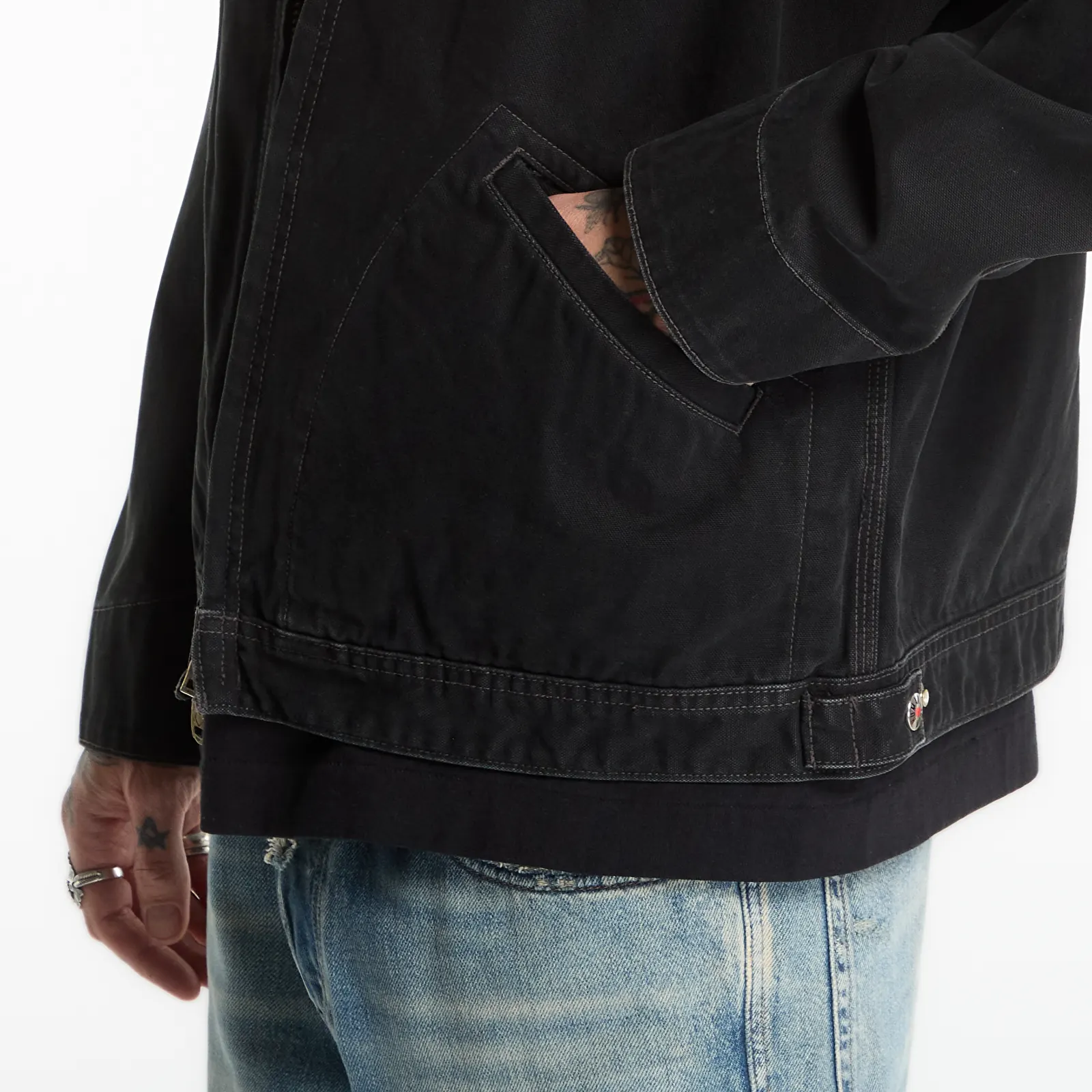 Vestes  Human Made Zip-Up Work Jacket UNISEX Black