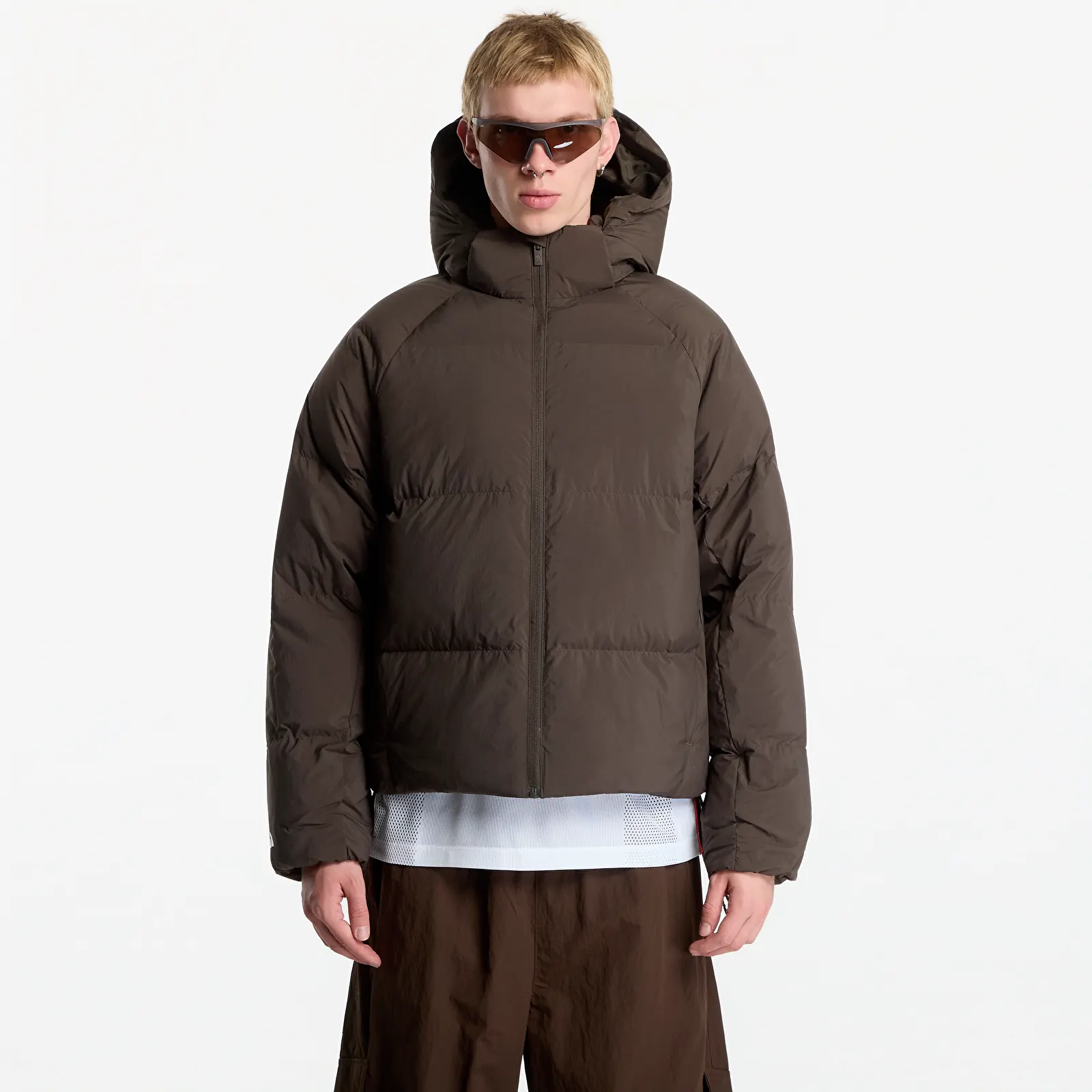 Kurtki adidas x Arte Antwerp Puffer Jacket Shadow Olive/ Off White