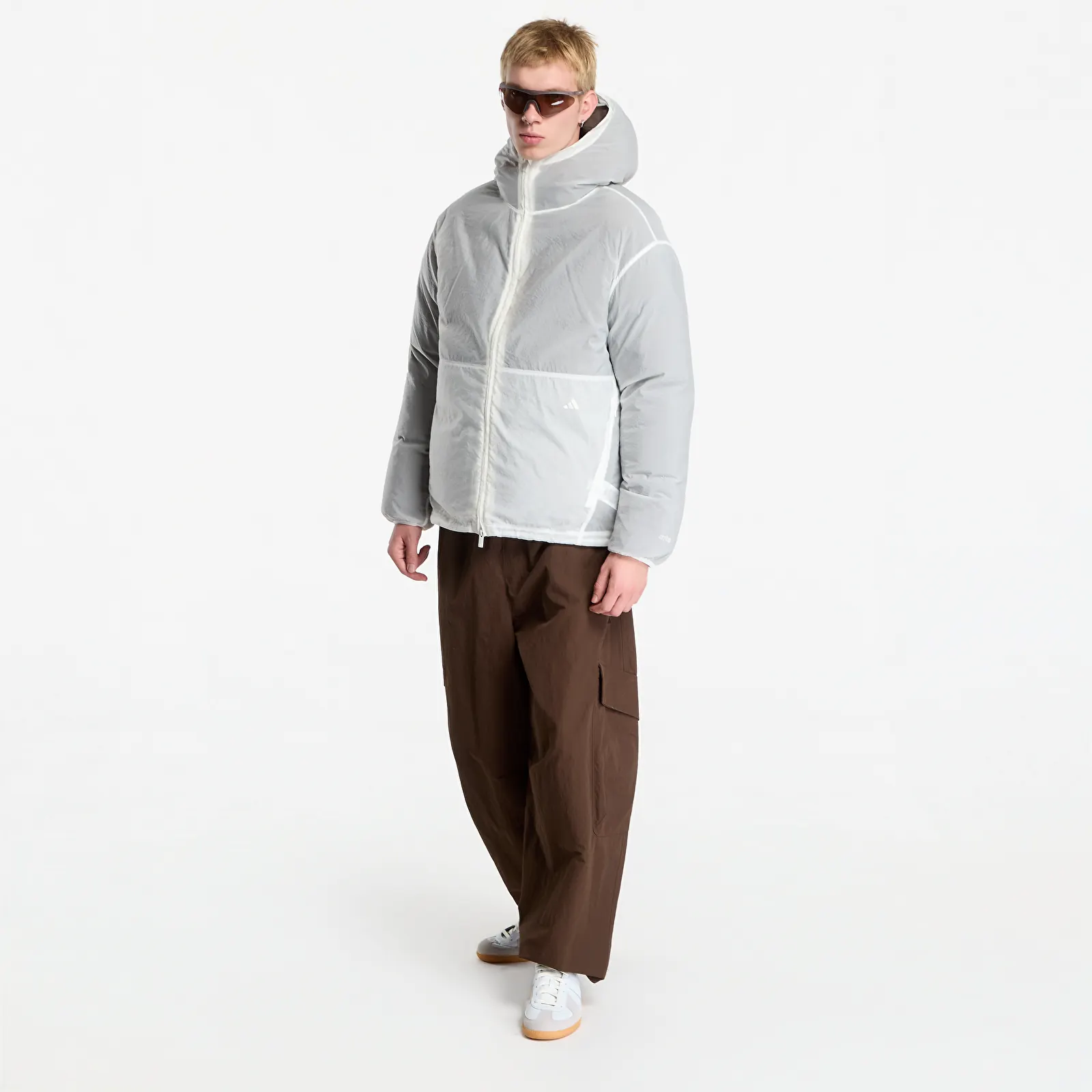 Kurtki adidas x Arte Antwerp Puffer Jacket Shadow Olive/ Off White