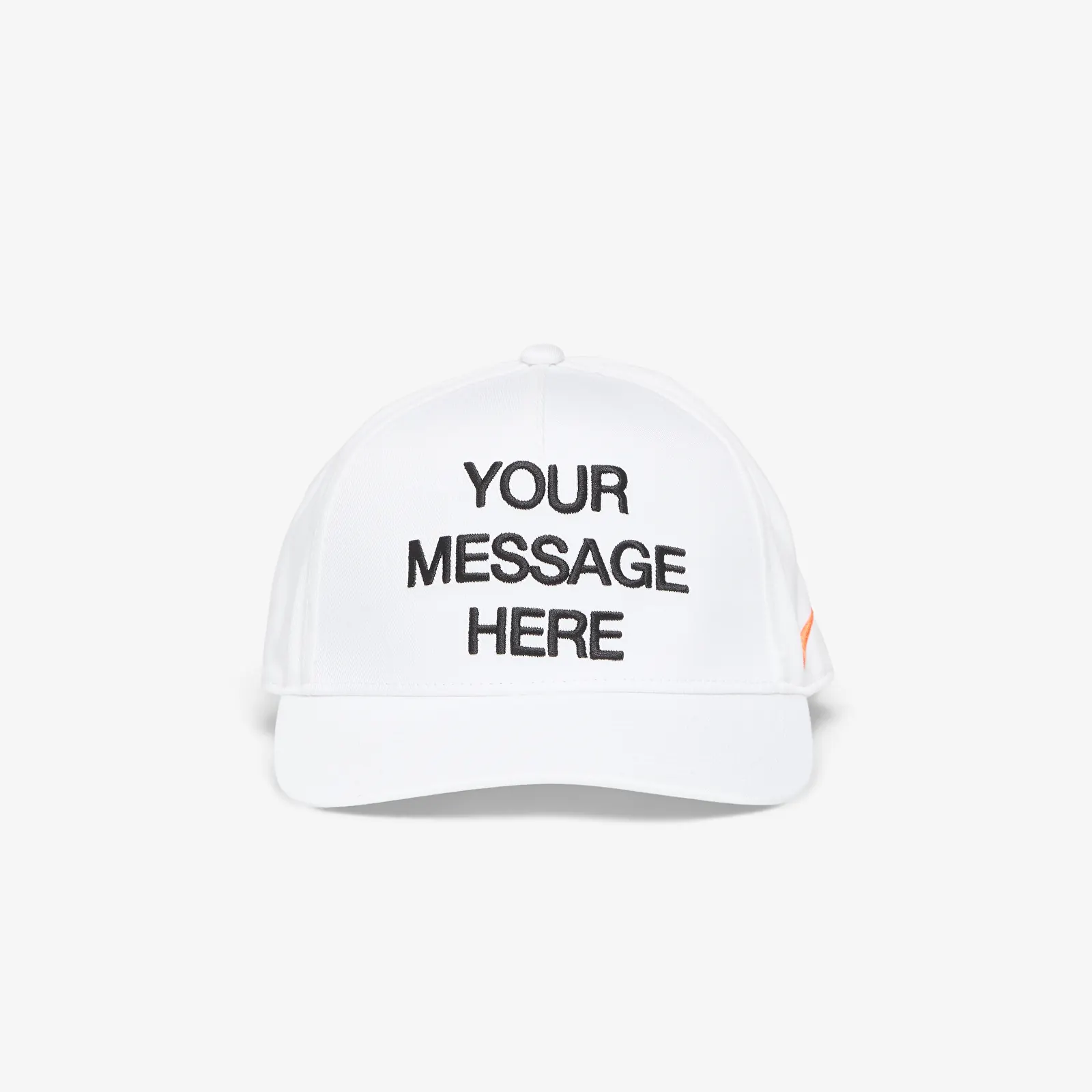 Кепки Nike Rise Structured A-Frame Cap White/ Black/ Safety Orange