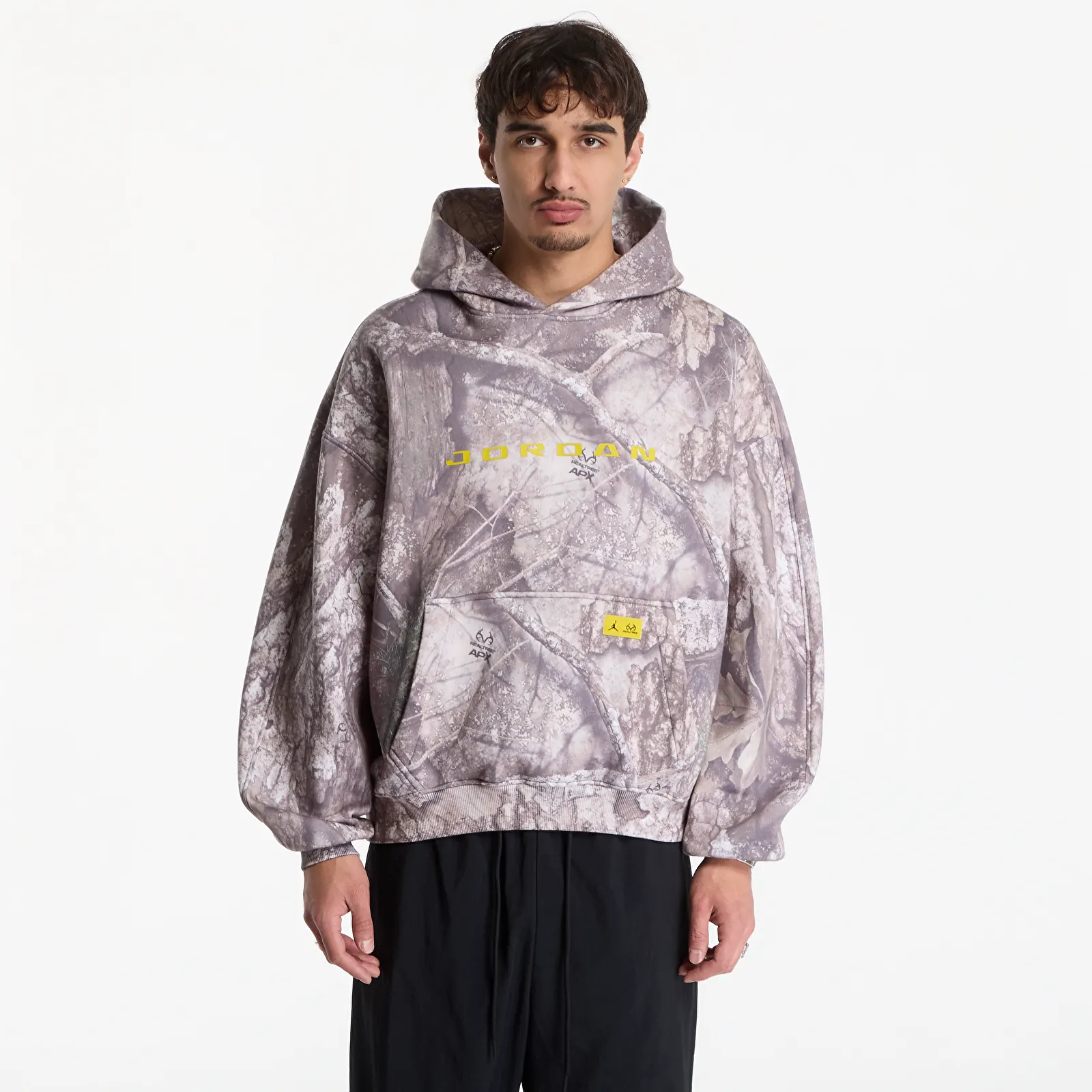 Sweatshirts Jordan Brooklyn Realtree Fleece Pullover Hoodie White/ Bright Citron