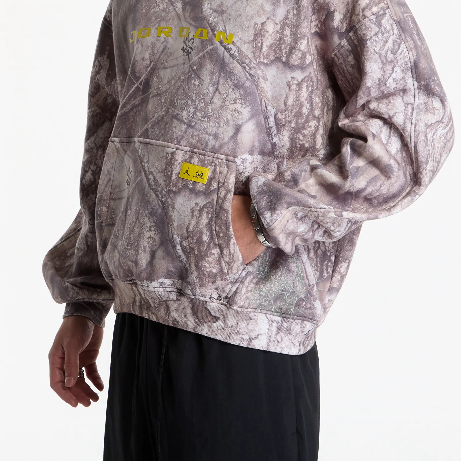 Sweatshirts Jordan Brooklyn Realtree Fleece Pullover Hoodie White/ Bright Citron