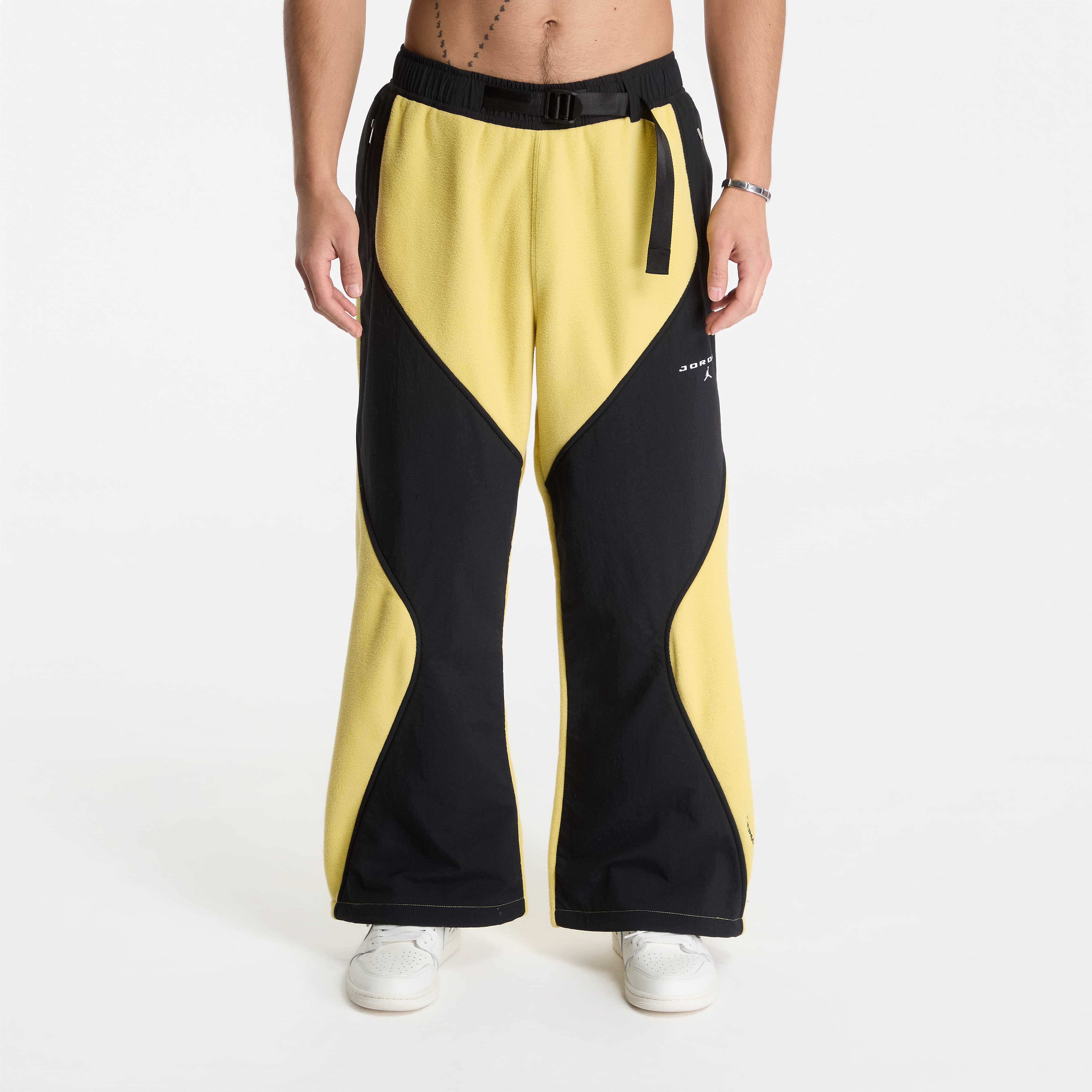 Kalhoty Jordan Flight Mountainside Fleece Pants Celery/ Black/ White XS