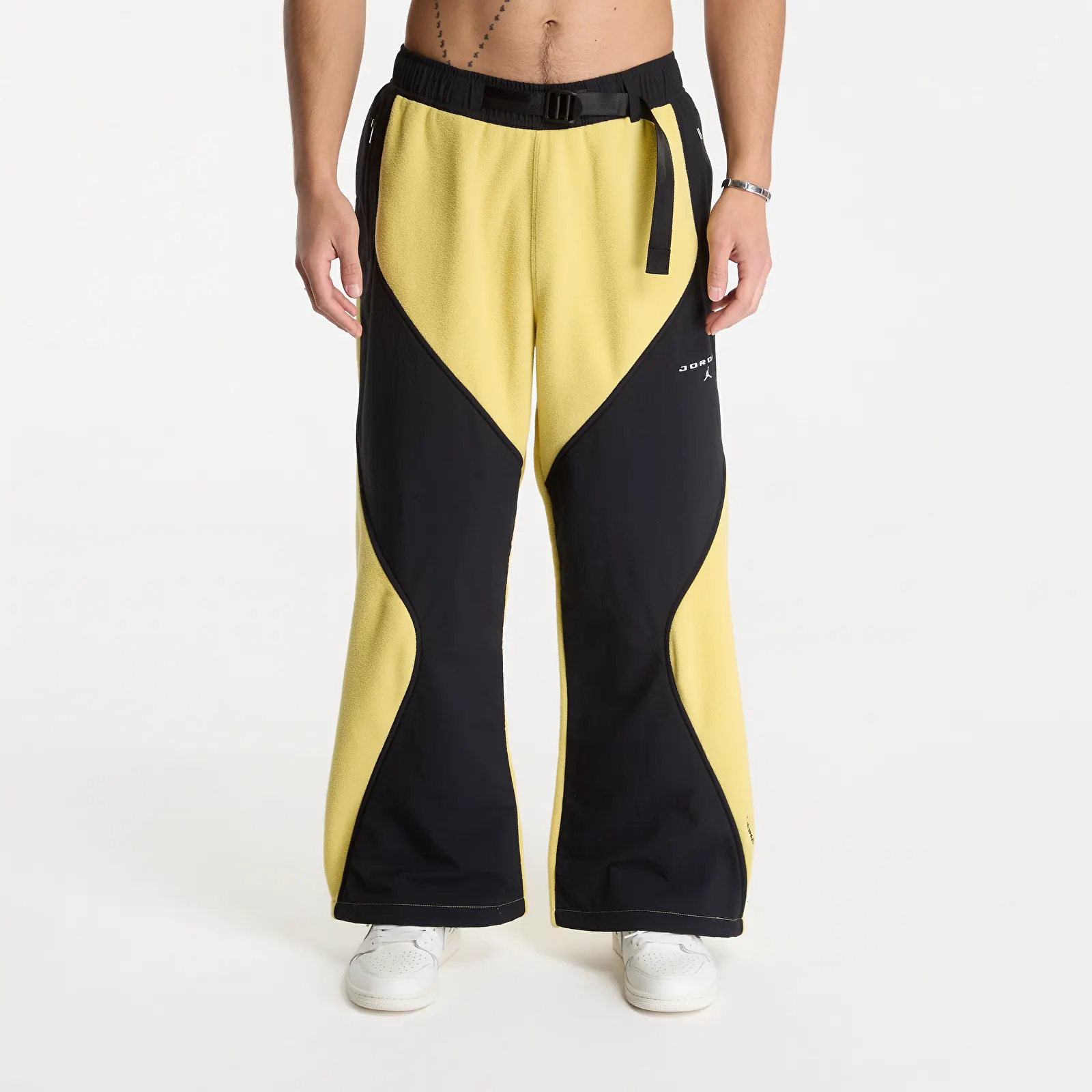 Pantalones Jordan Flight Mountainside Fleece Pants Celery/ Black/ White