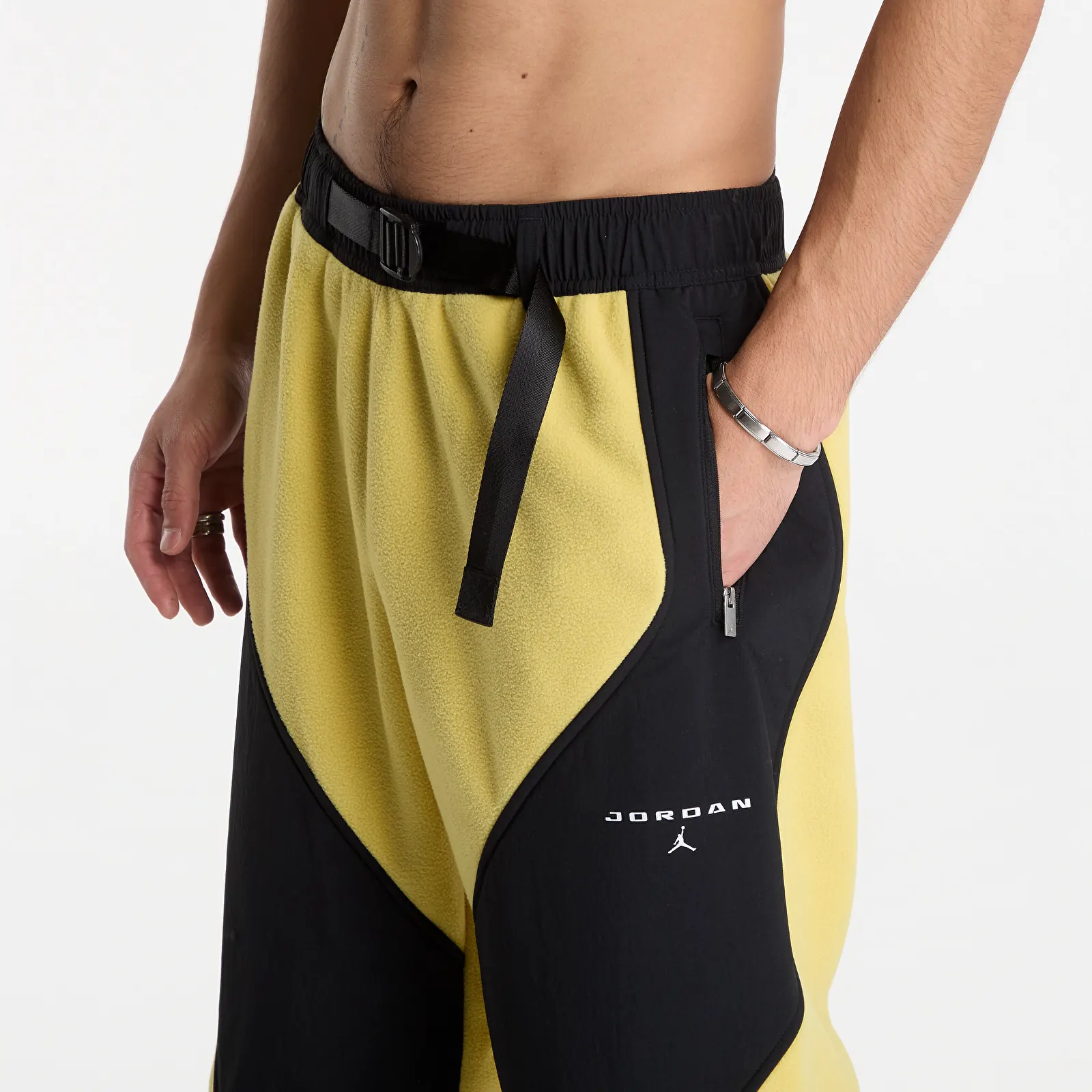 Pantalones Jordan Flight Mountainside Fleece Pants Celery/ Black/ White