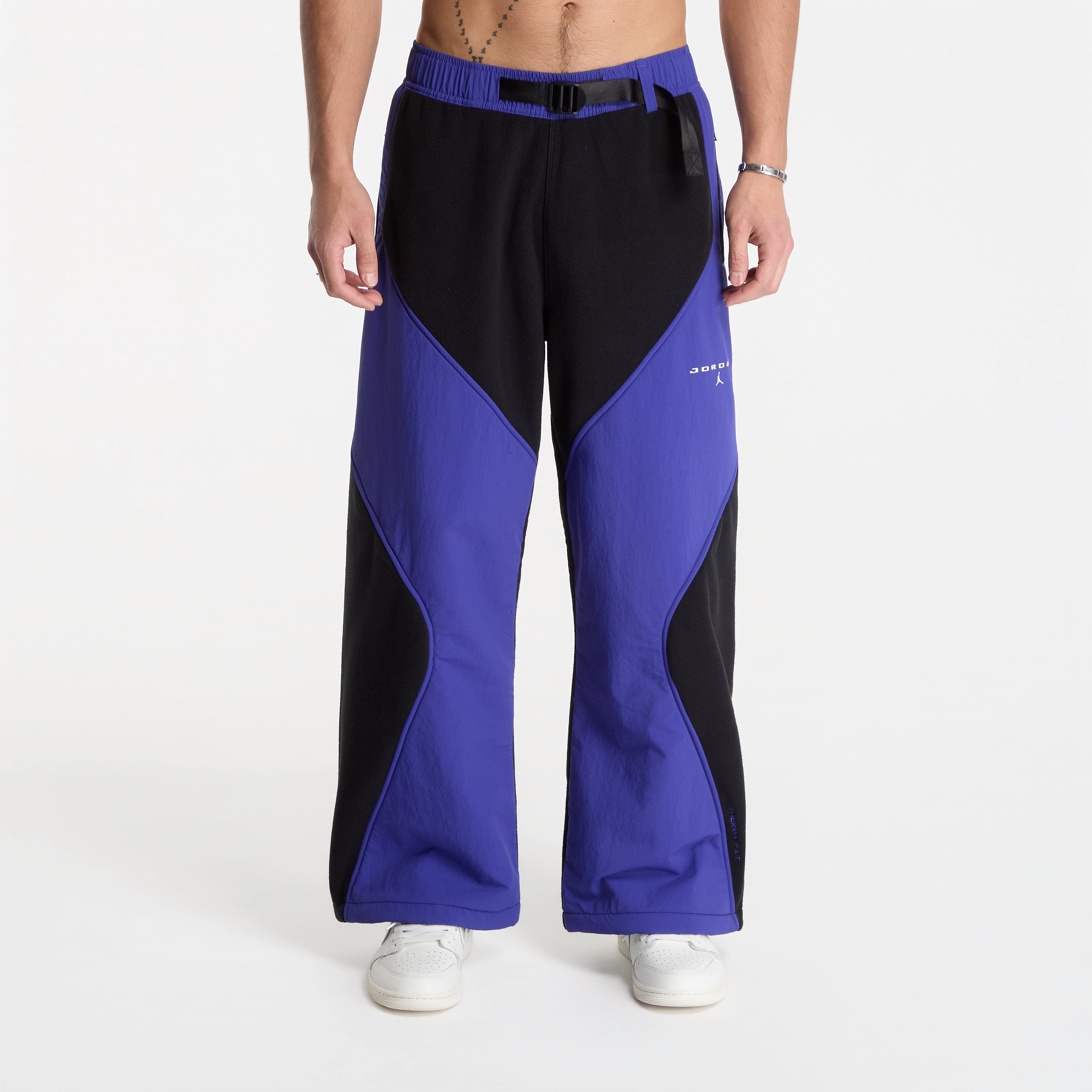 Kalhoty Jordan Flight Mountainside Fleece Pants Black/ Light Concord/ White XXL